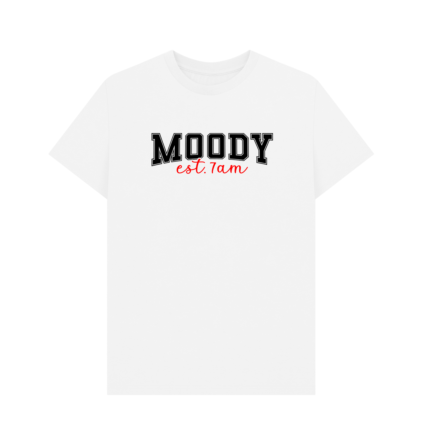 White Printed T-shirt Front