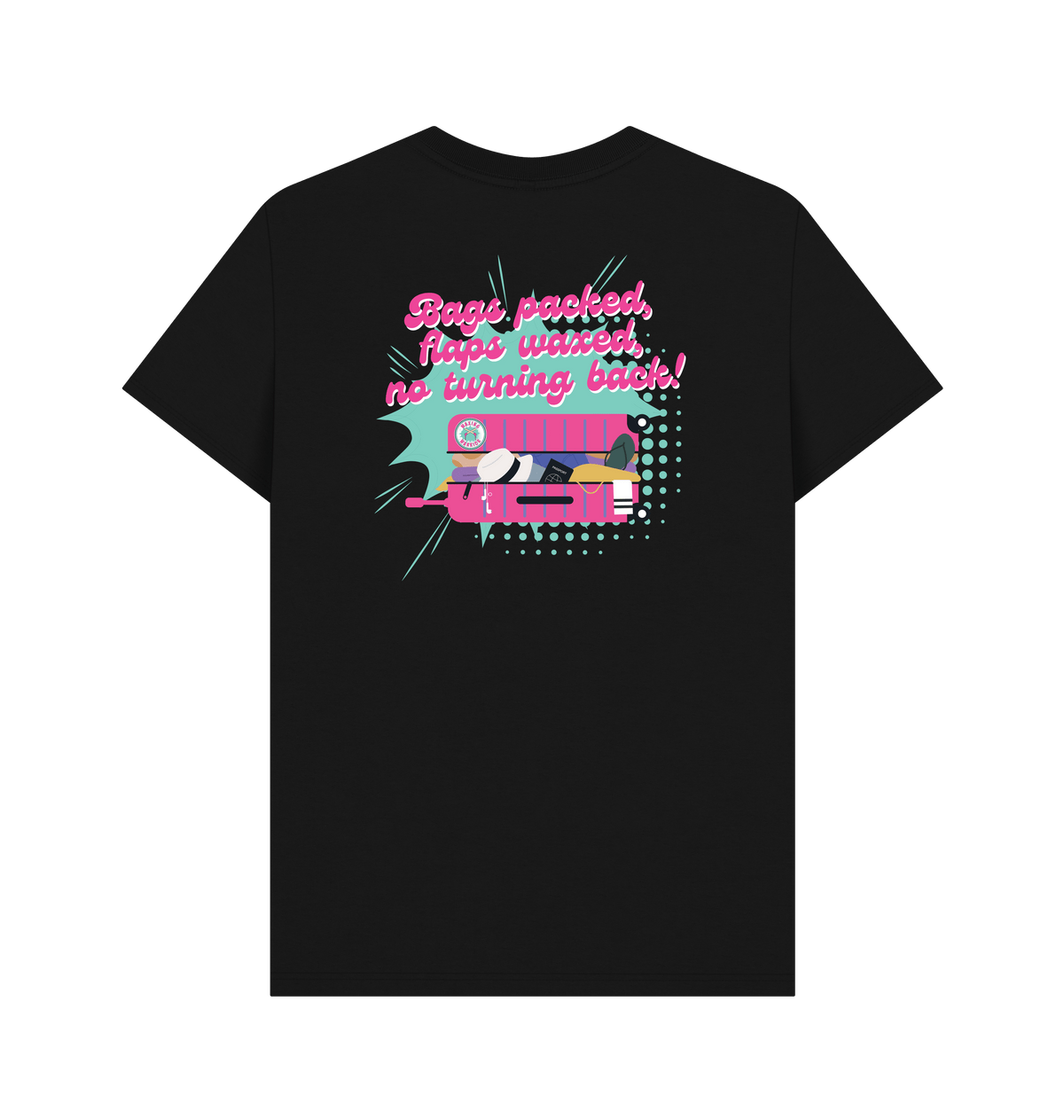 Black Printed T-shirt Back