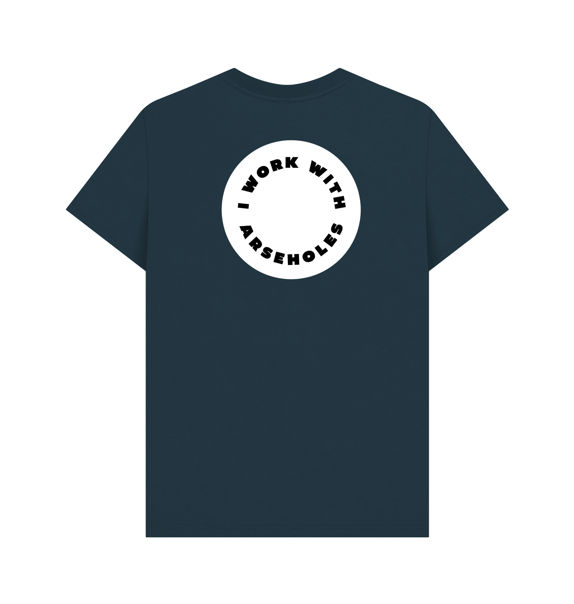 Denim Blue Printed T-shirt Back