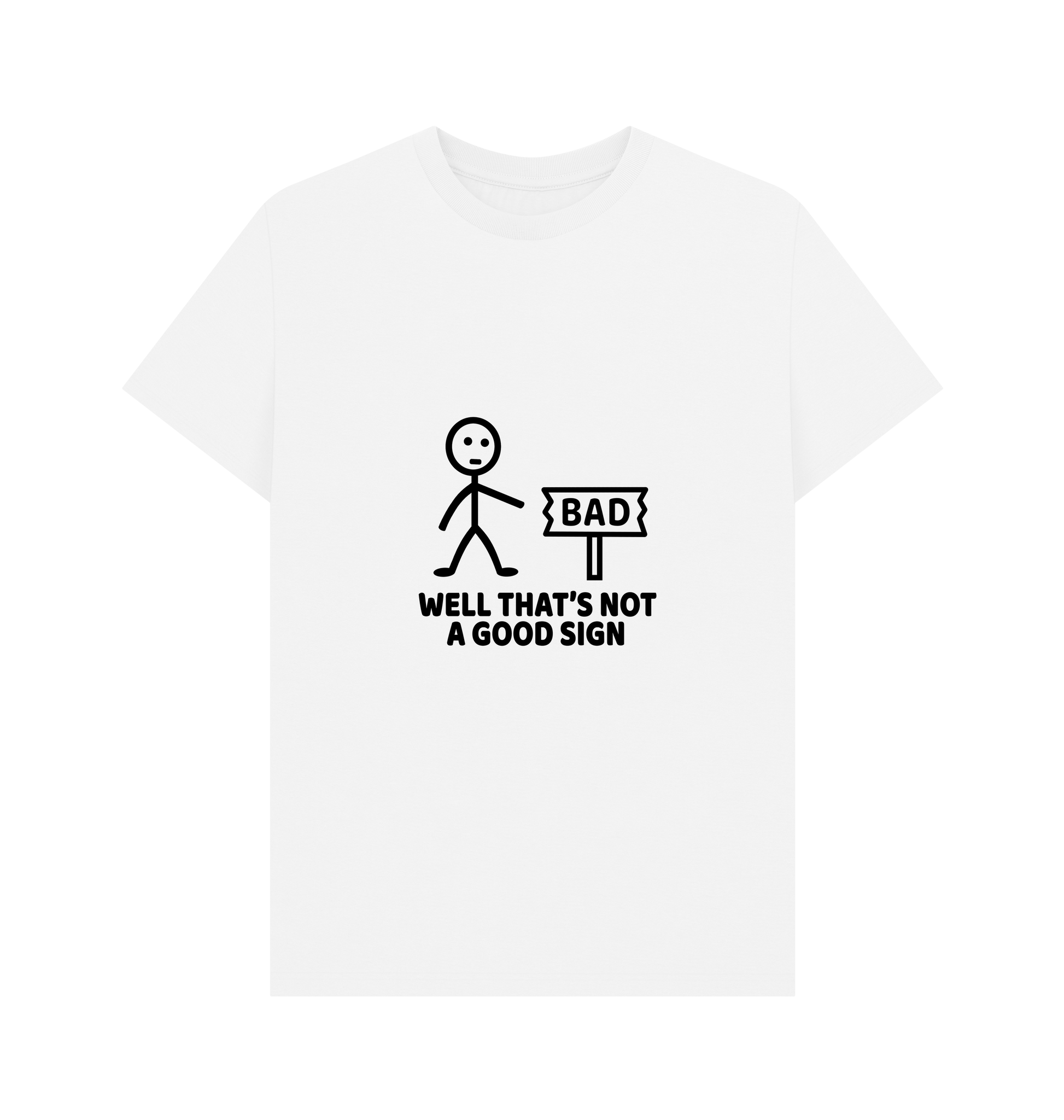 White Printed T-shirt Front