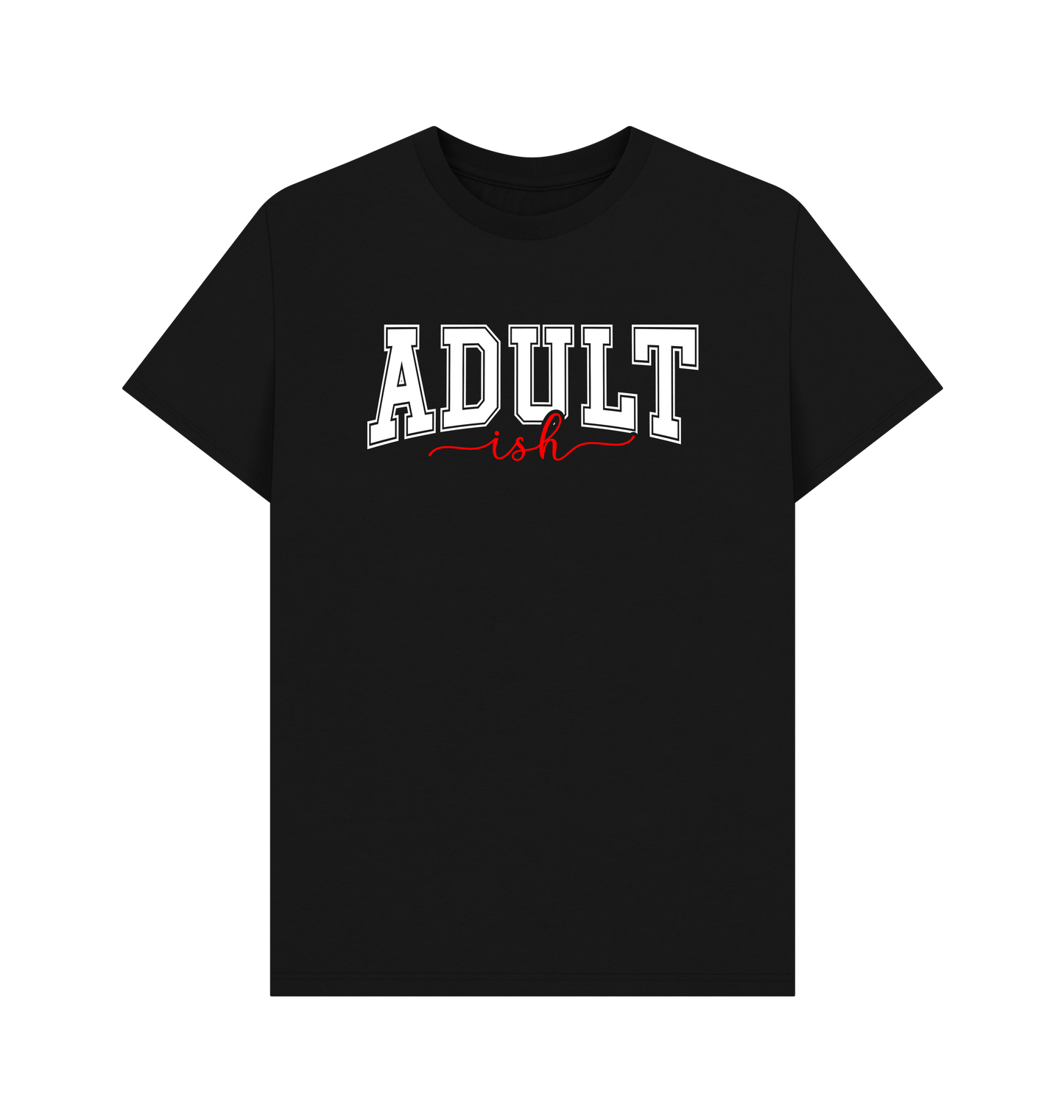 Black Printed T-shirt Front