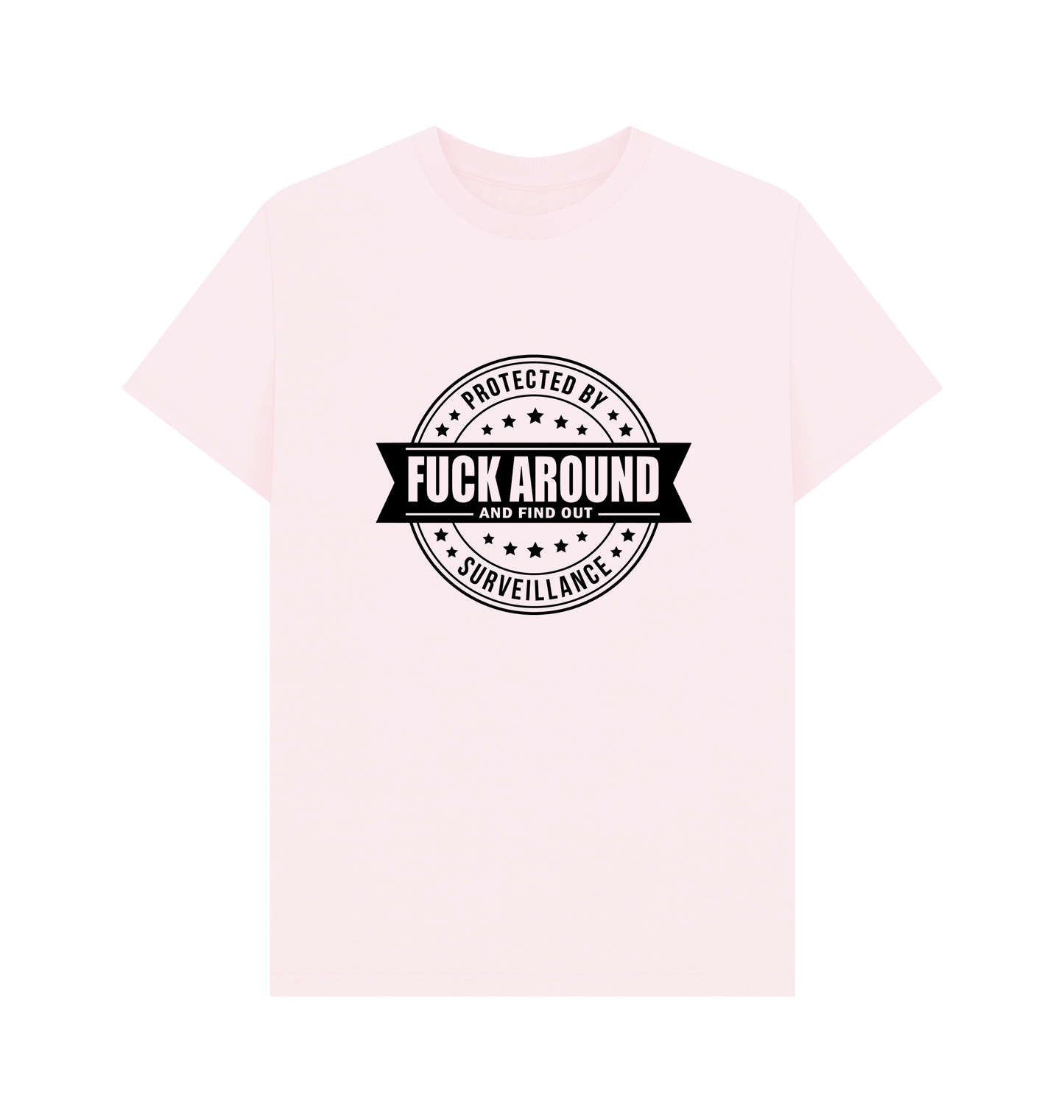 Pink Printed T-shirt Front
