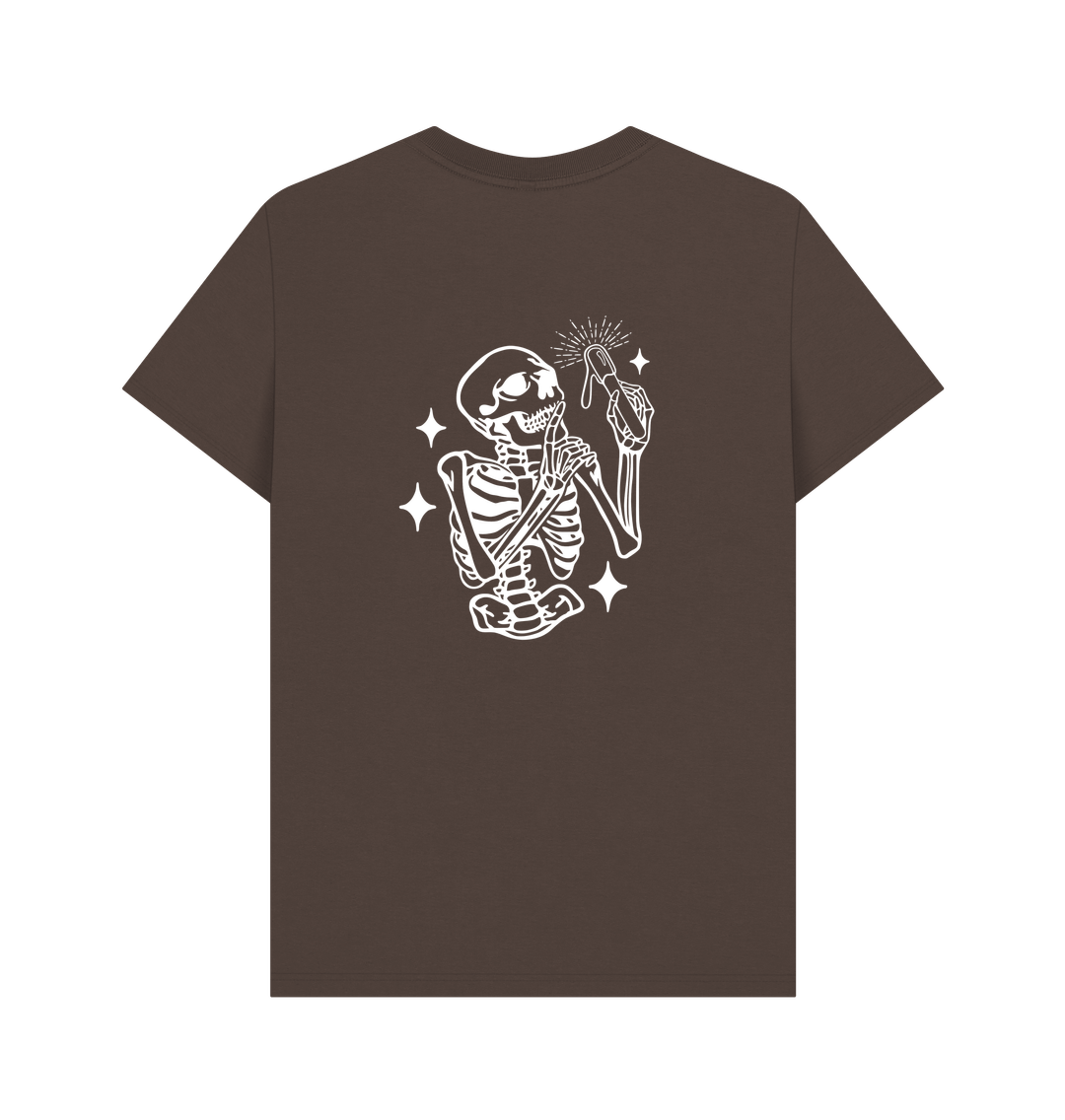 Chocolate Printed T-shirt Back