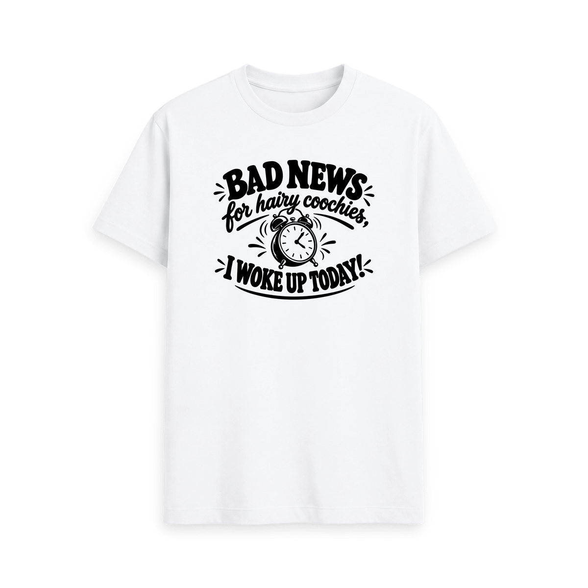 White Printed T-shirt Front