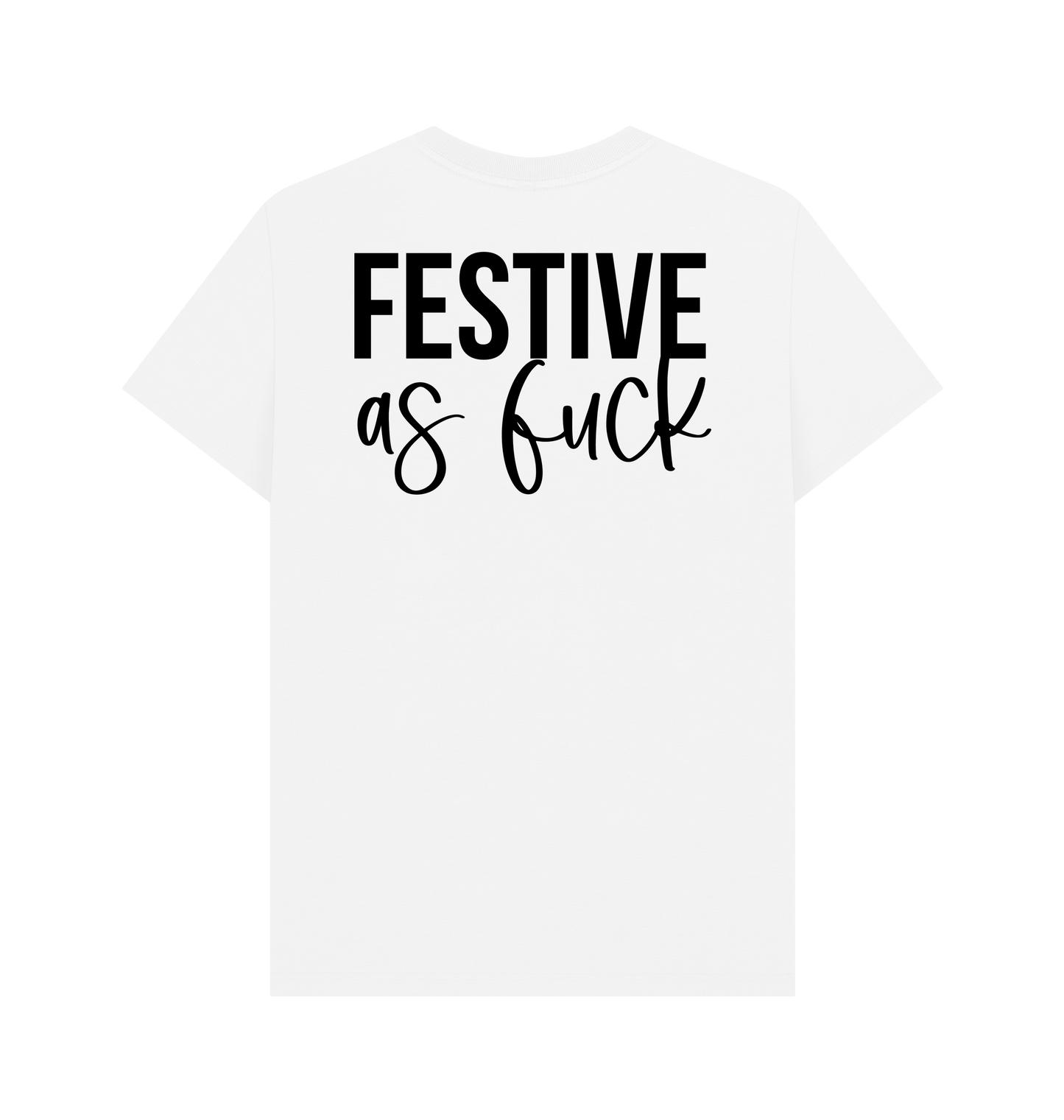 White Printed T-shirt Back