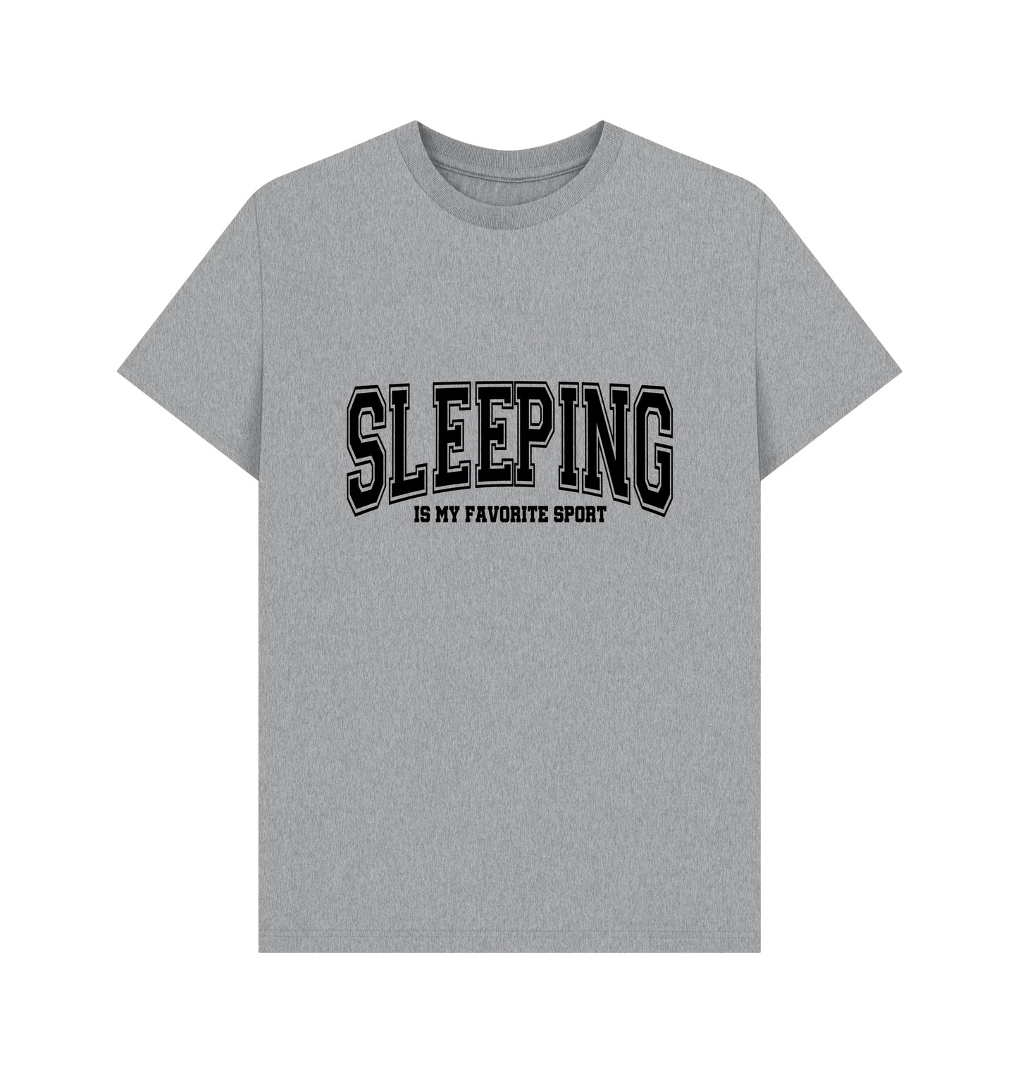 Athletic Grey Printed T-shirt Front