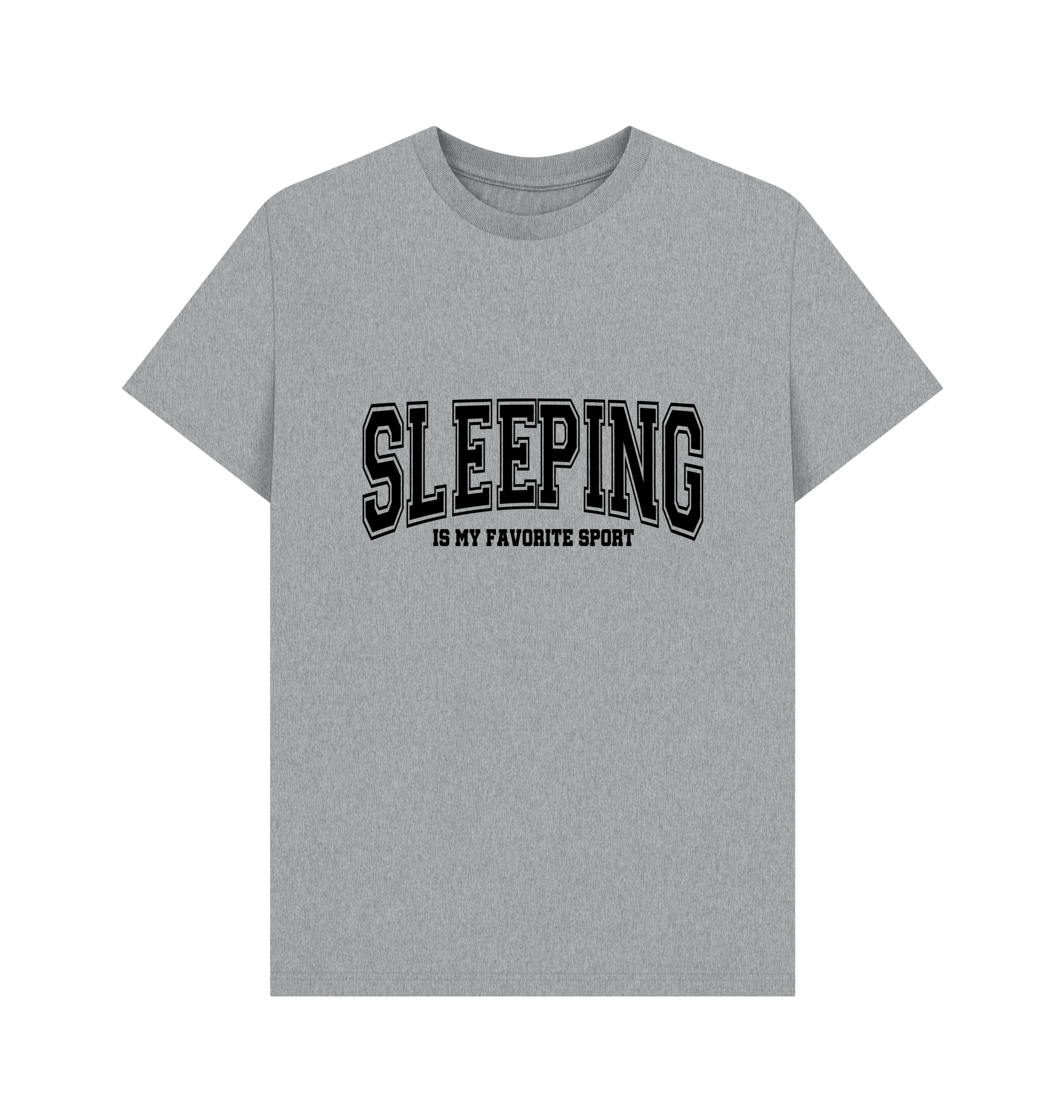 Athletic Grey Printed T-shirt Front
