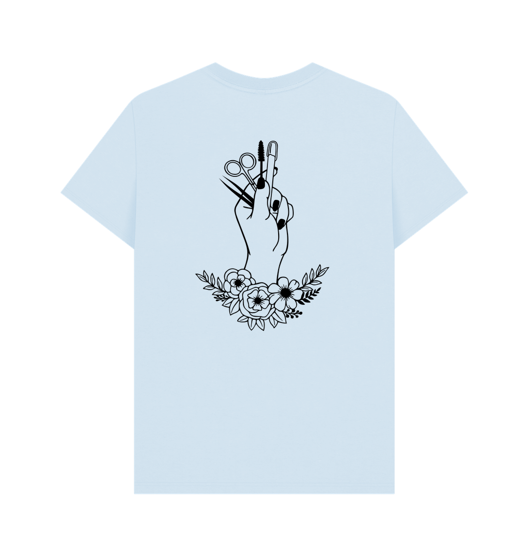 Sky Blue Printed T-shirt Back