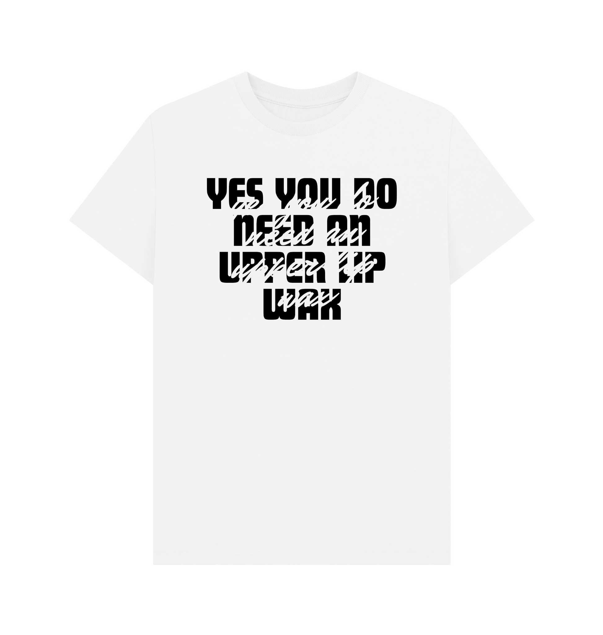 White Printed T-shirt Front