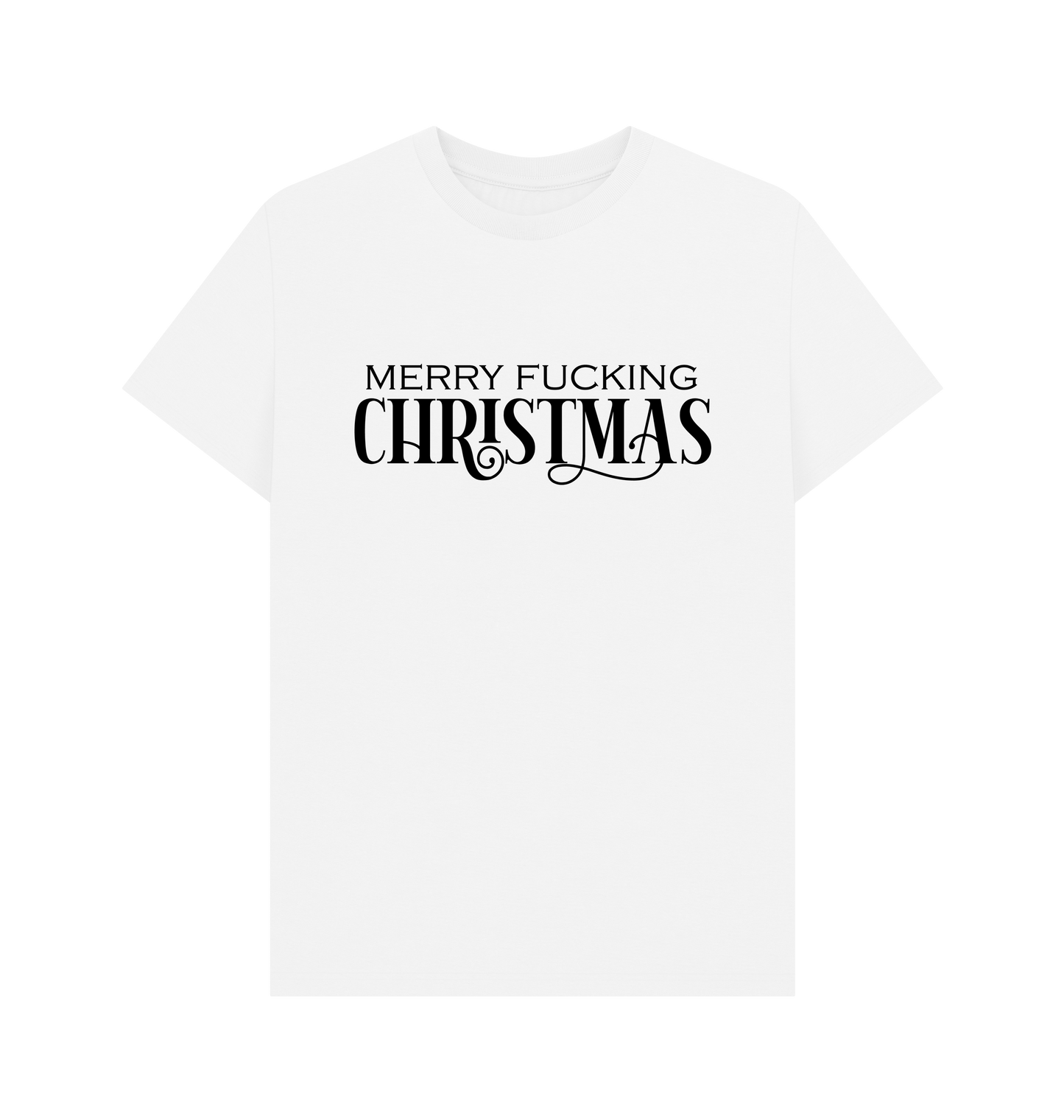 White Printed T-shirt Front