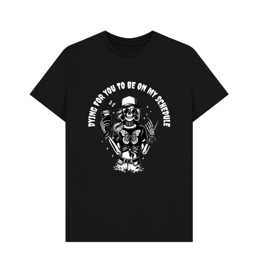 Black Printed T-shirt Front