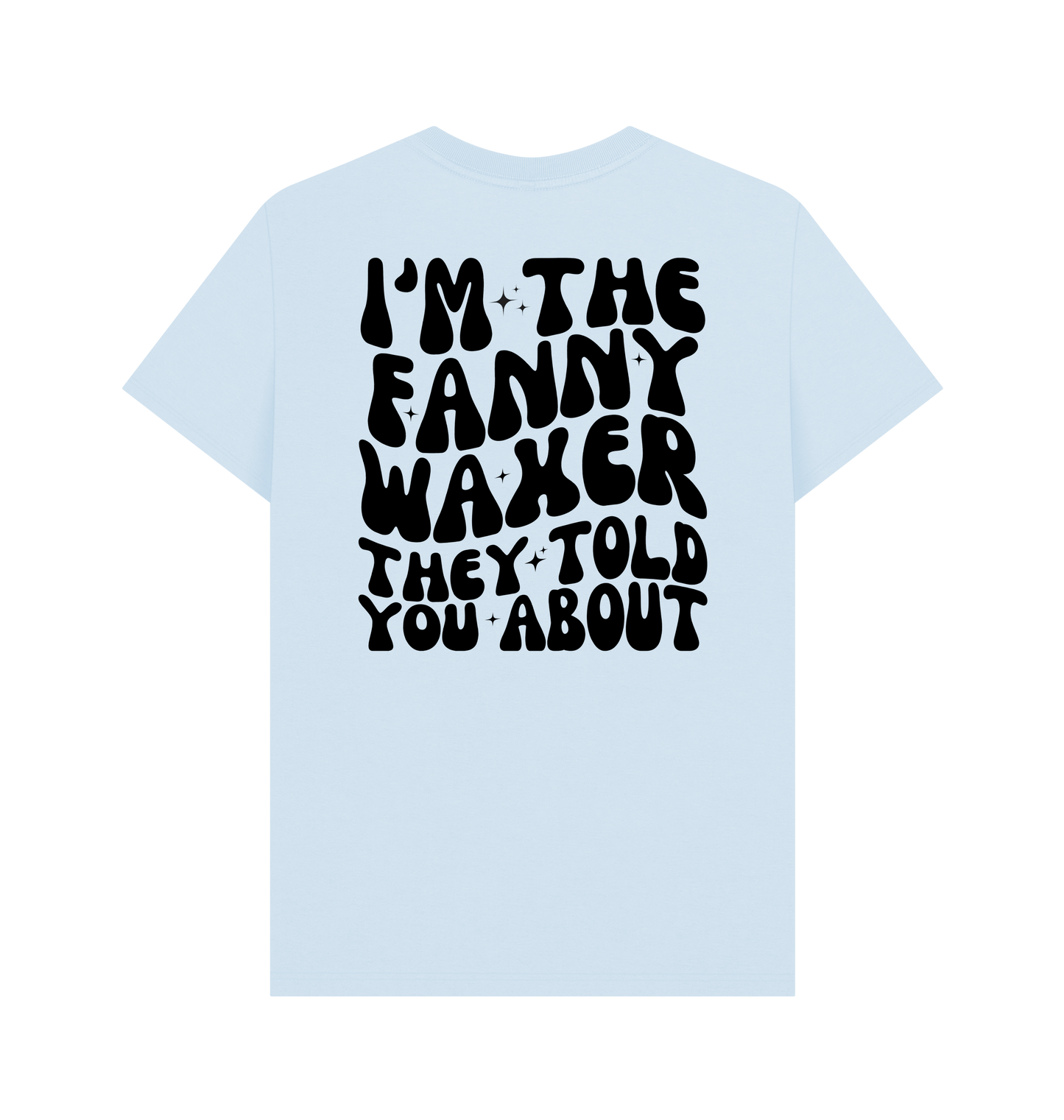 Sky Blue Printed T-shirt Back