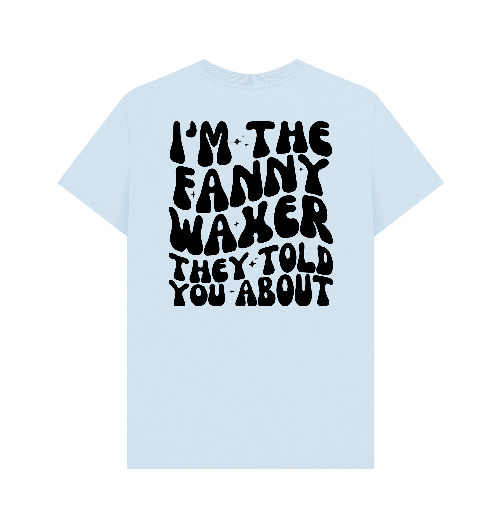 Sky Blue Printed T-shirt Back