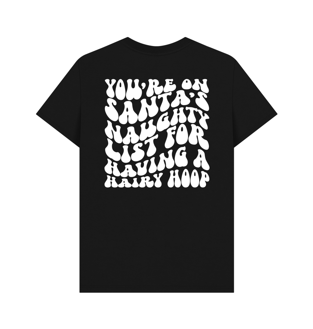 Black Printed T-shirt Back