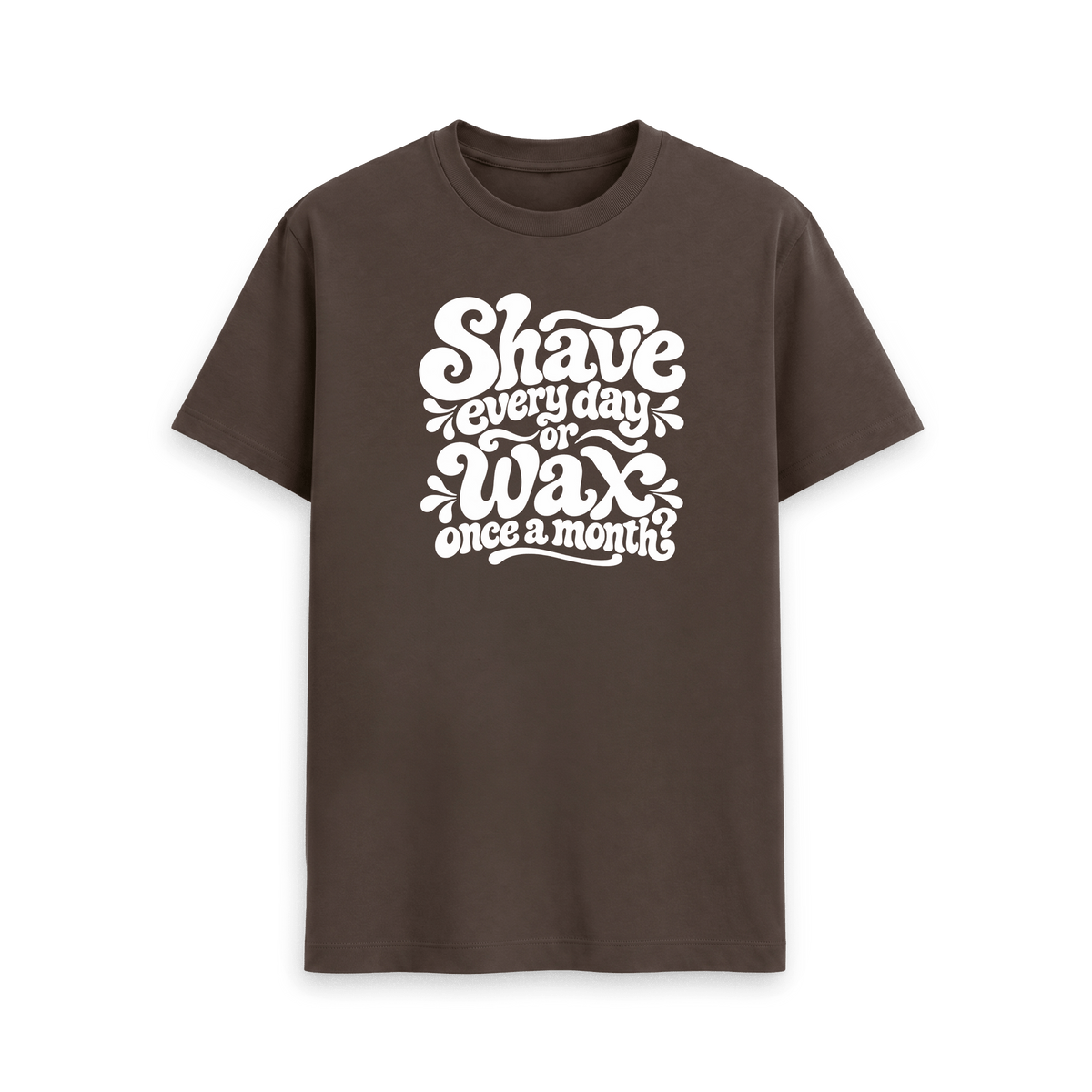Chocolate Printed T-shirt Front