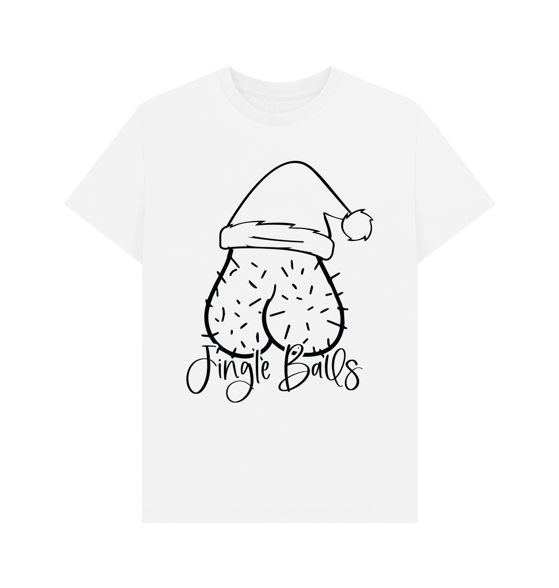 White Printed T-shirt Front