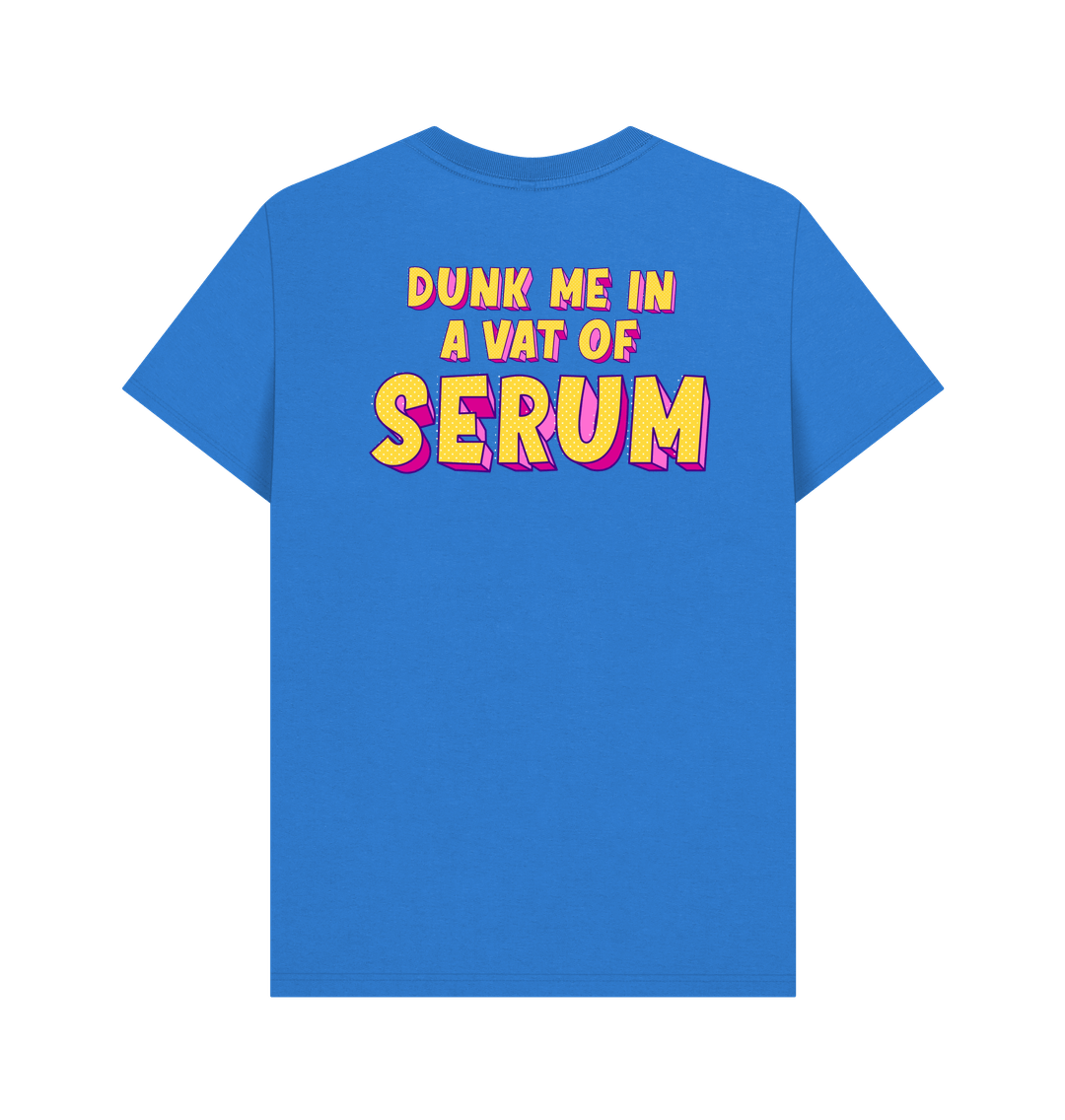 Bright Blue Printed T-shirt Back