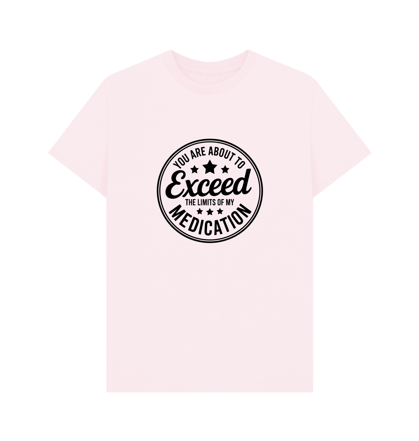 Pink Printed T-shirt Front