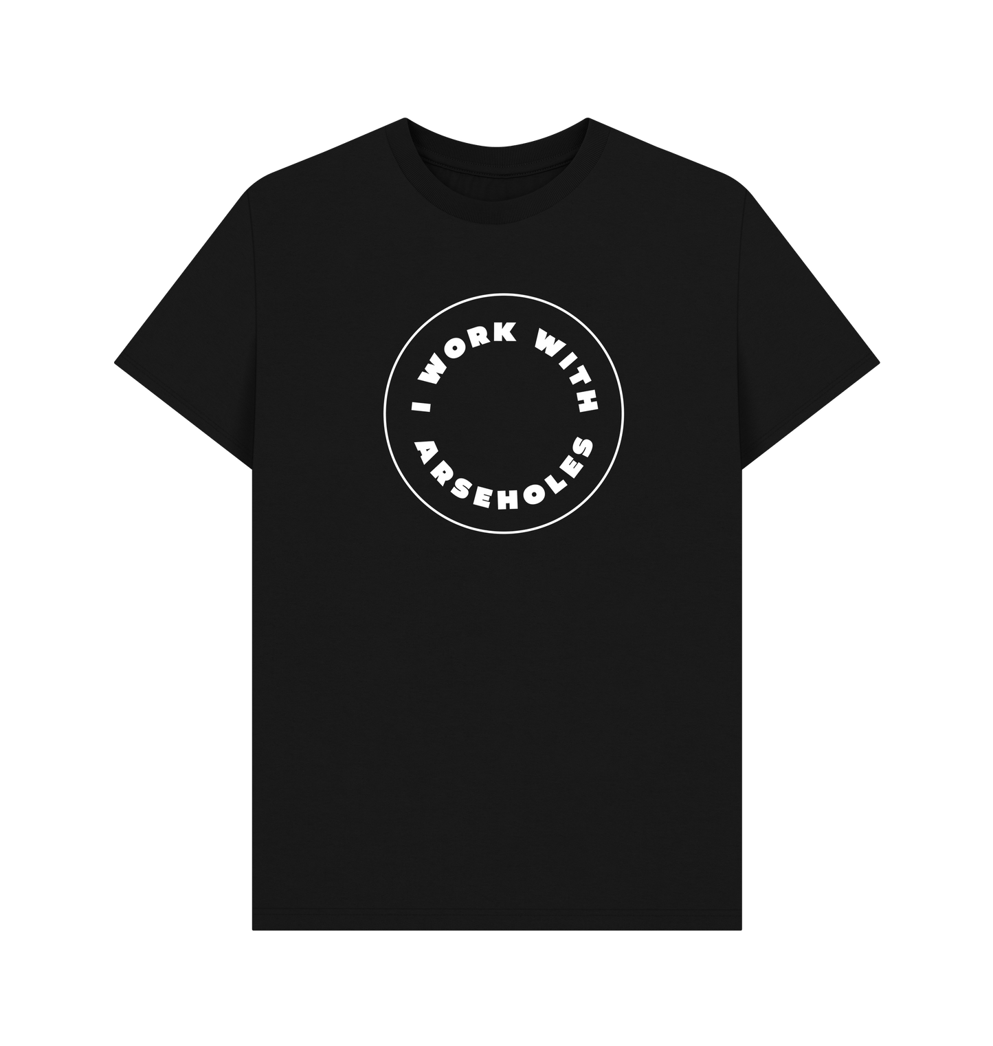 Black Printed T-shirt Front