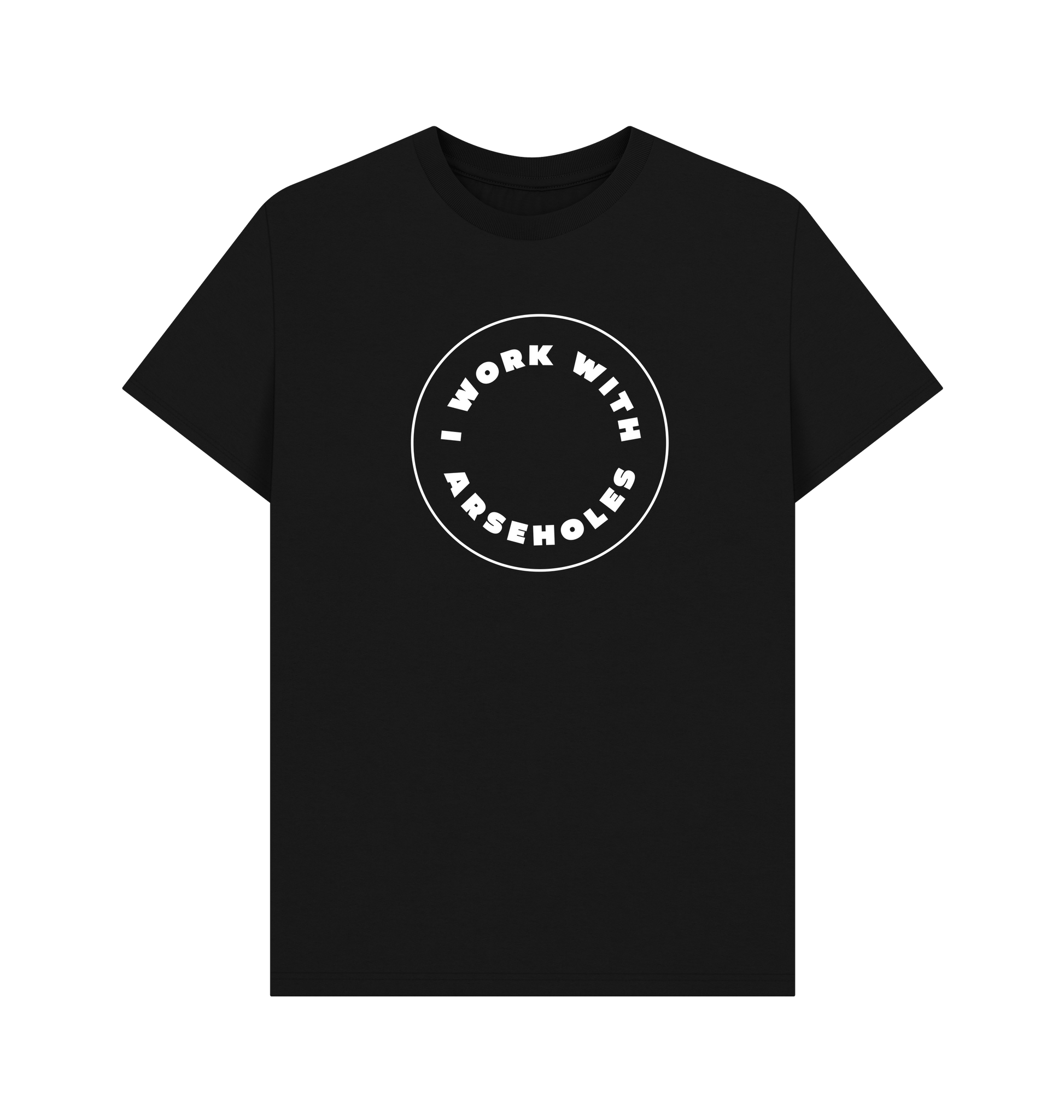 Black Printed T-shirt Front
