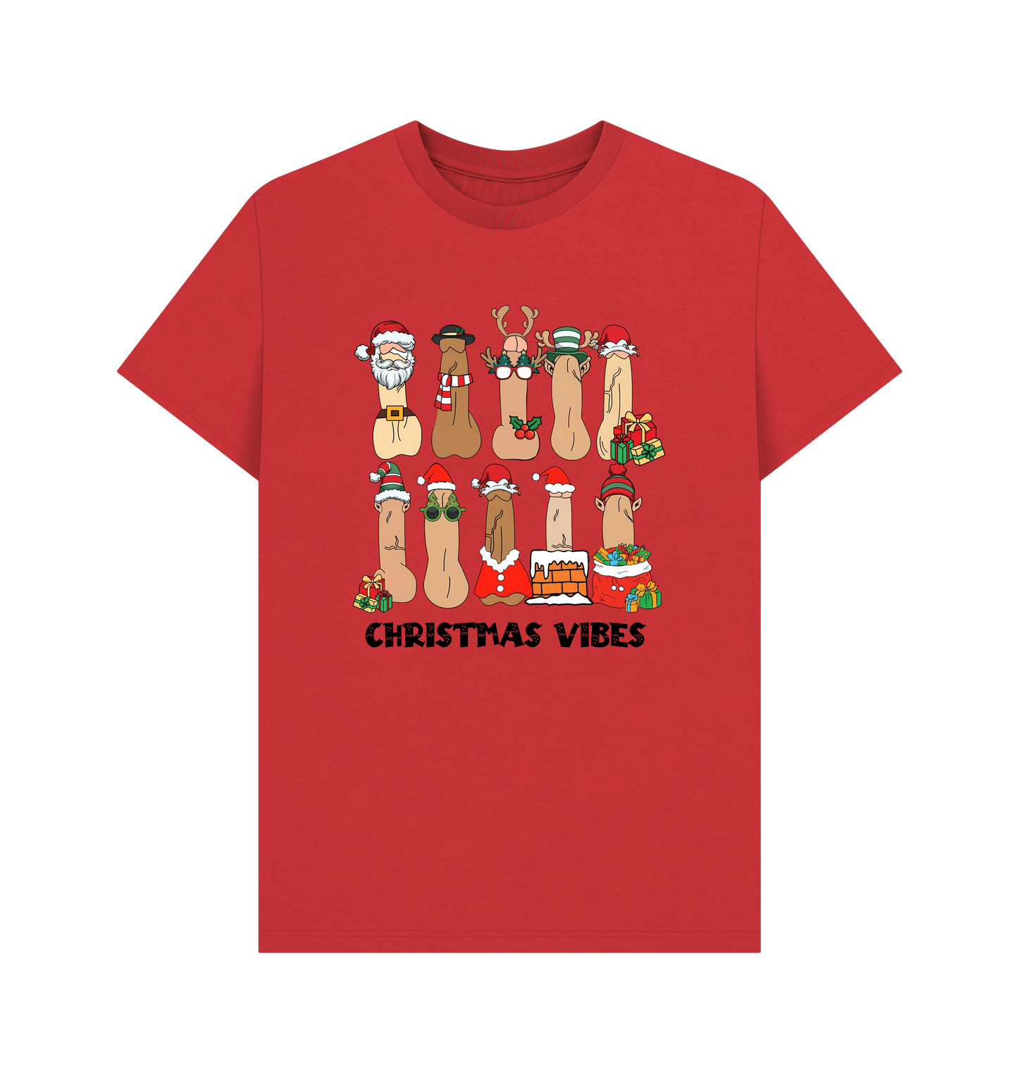 Red Printed T-shirt Front