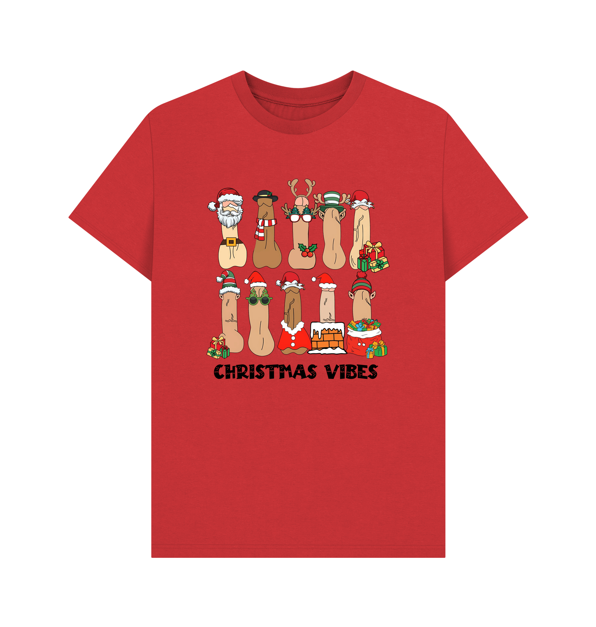 Red Printed T-shirt Front