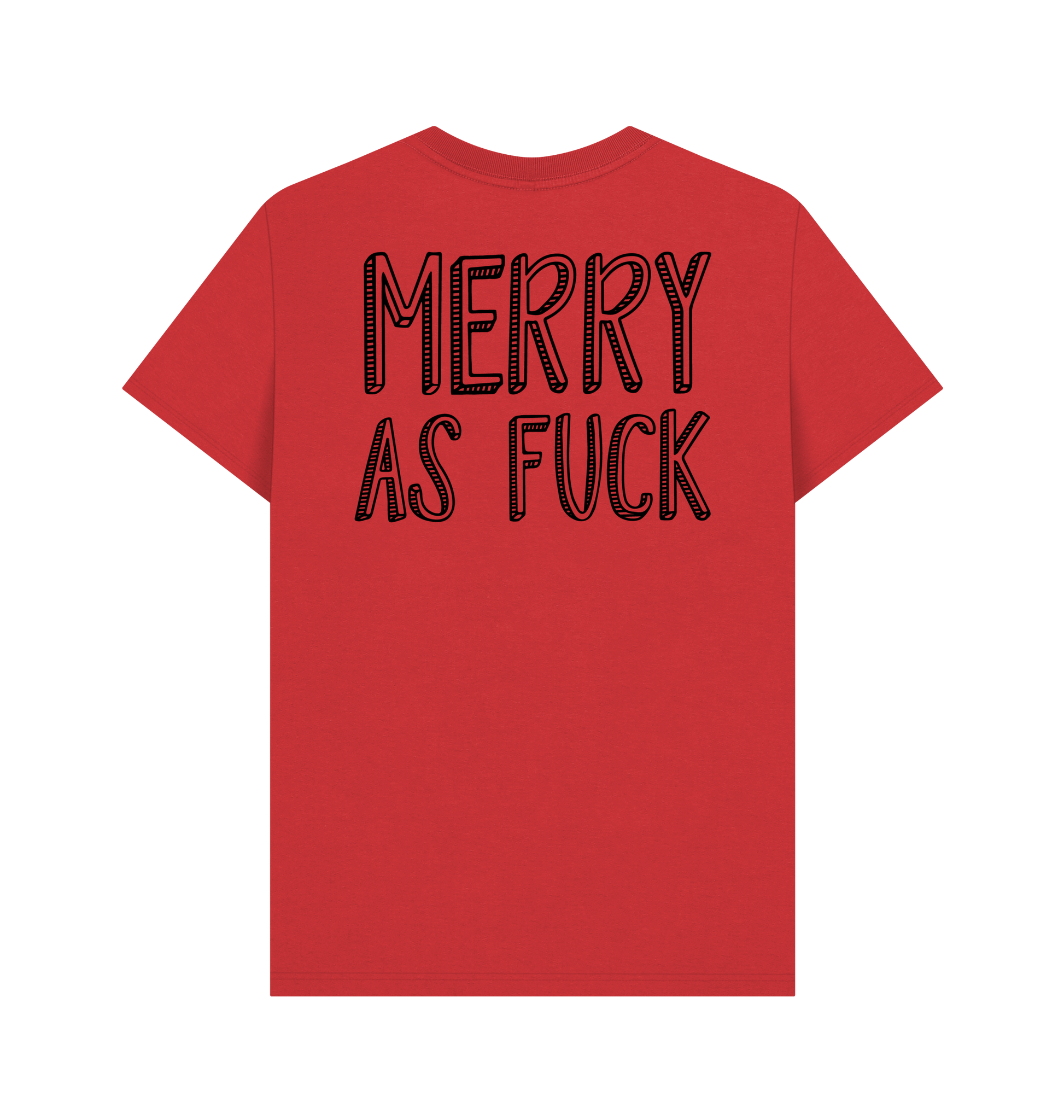 Red Printed T-shirt Back