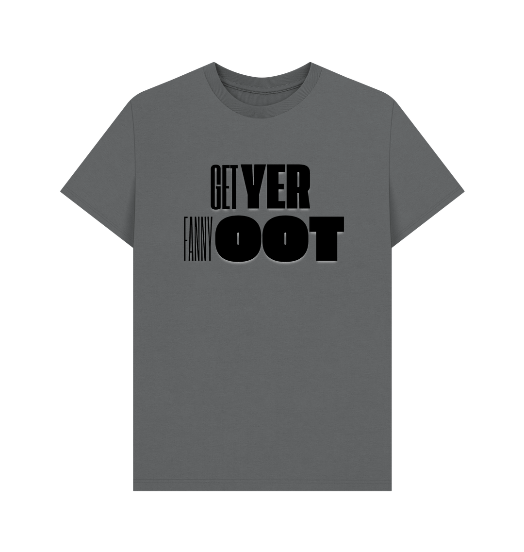 Slate Grey Printed T-shirt Front