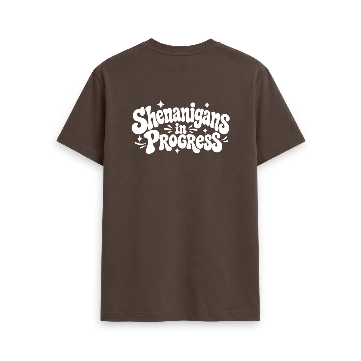 Chocolate Printed T-shirt Back