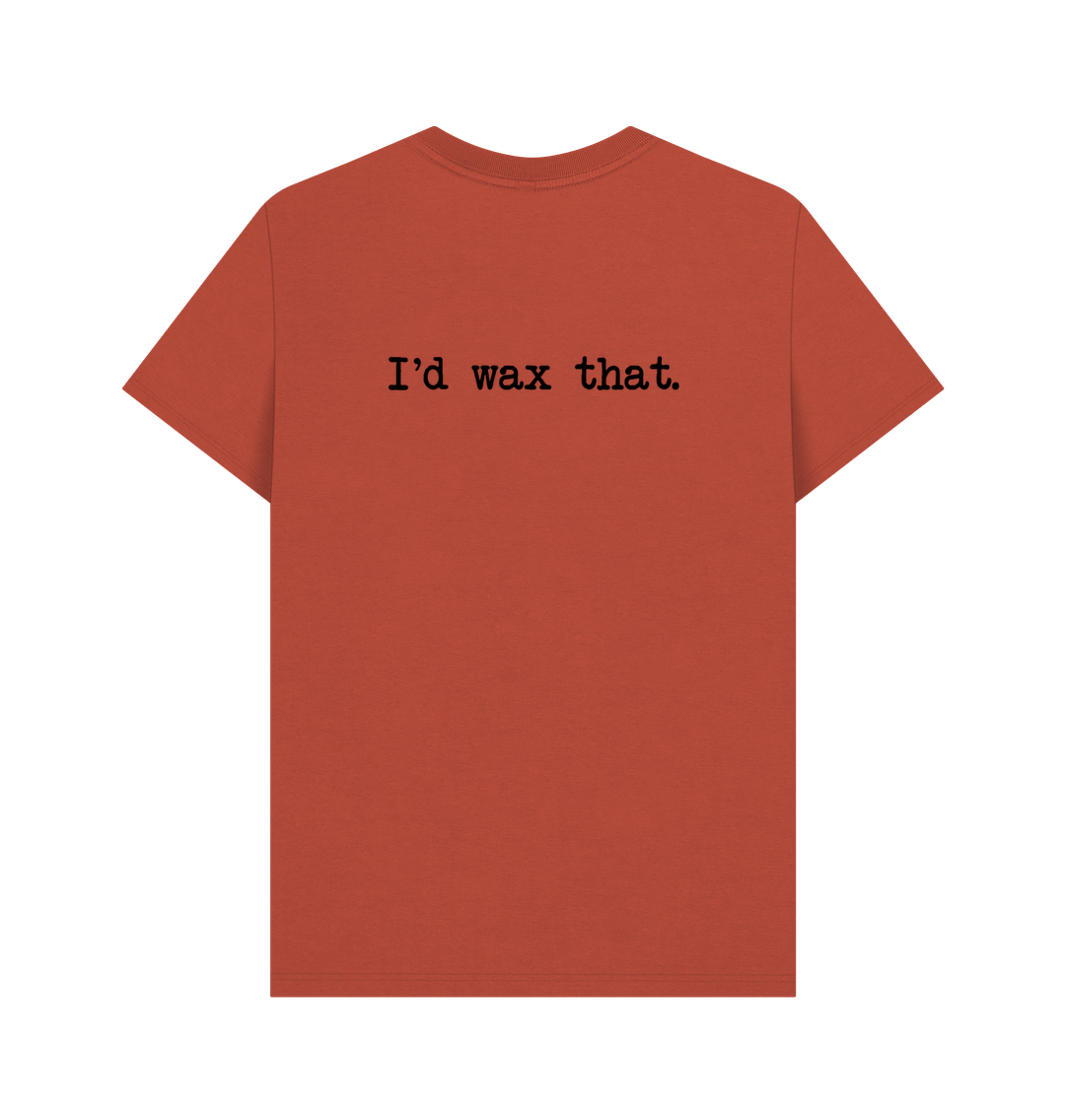 Rust BACK DESIGN - I'D WAX THAT.