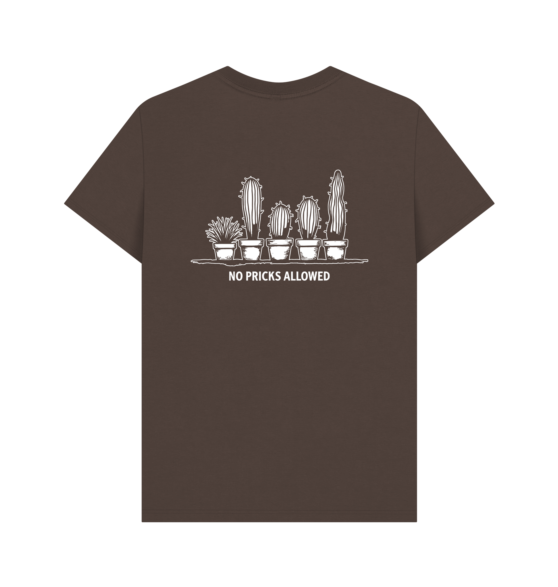 Chocolate Printed T-shirt Back