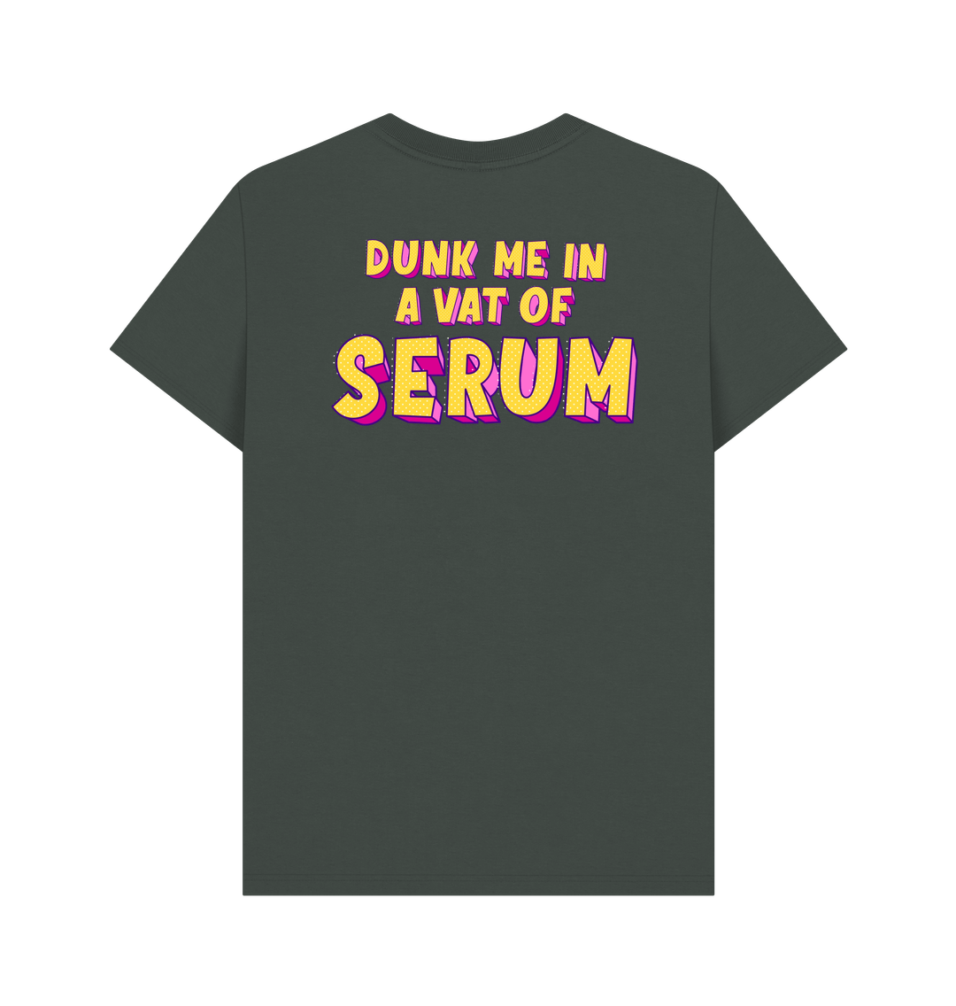 Dark Grey Printed T-shirt Back