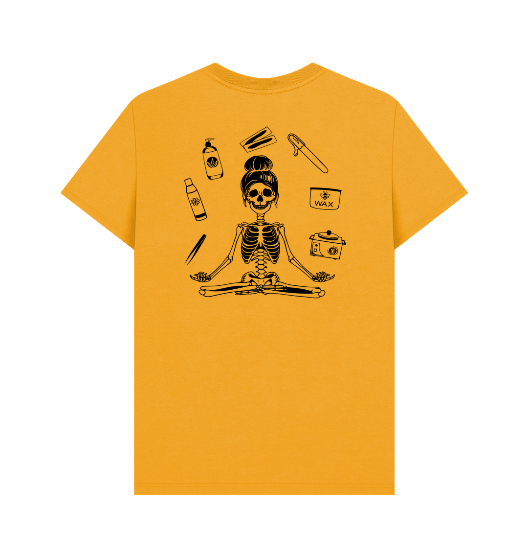 Mustard BACK DESIGN - WAX SKELETON black
