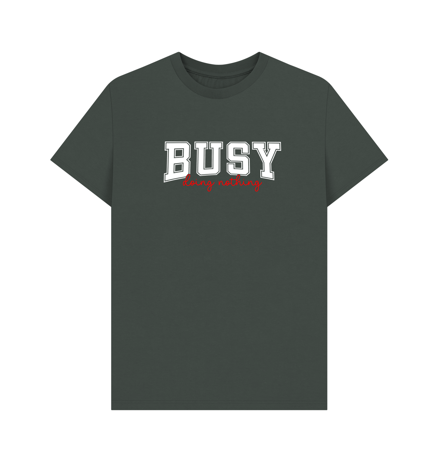 Dark Grey Printed T-shirt Front