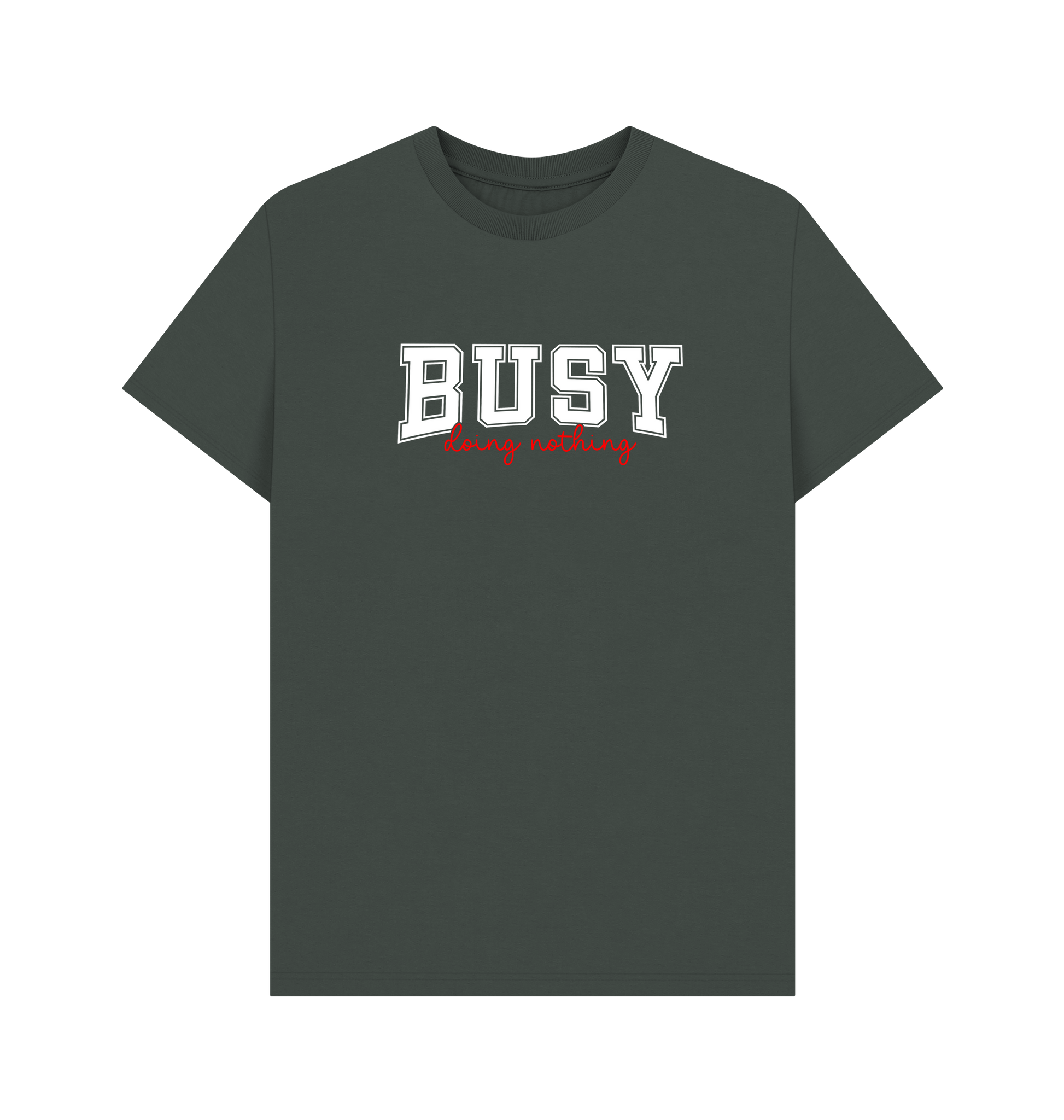 Dark Grey Printed T-shirt Front