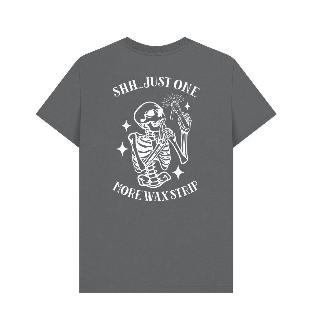 Slate Grey BACK DESIGN - JUST ONE MORE STRIP white