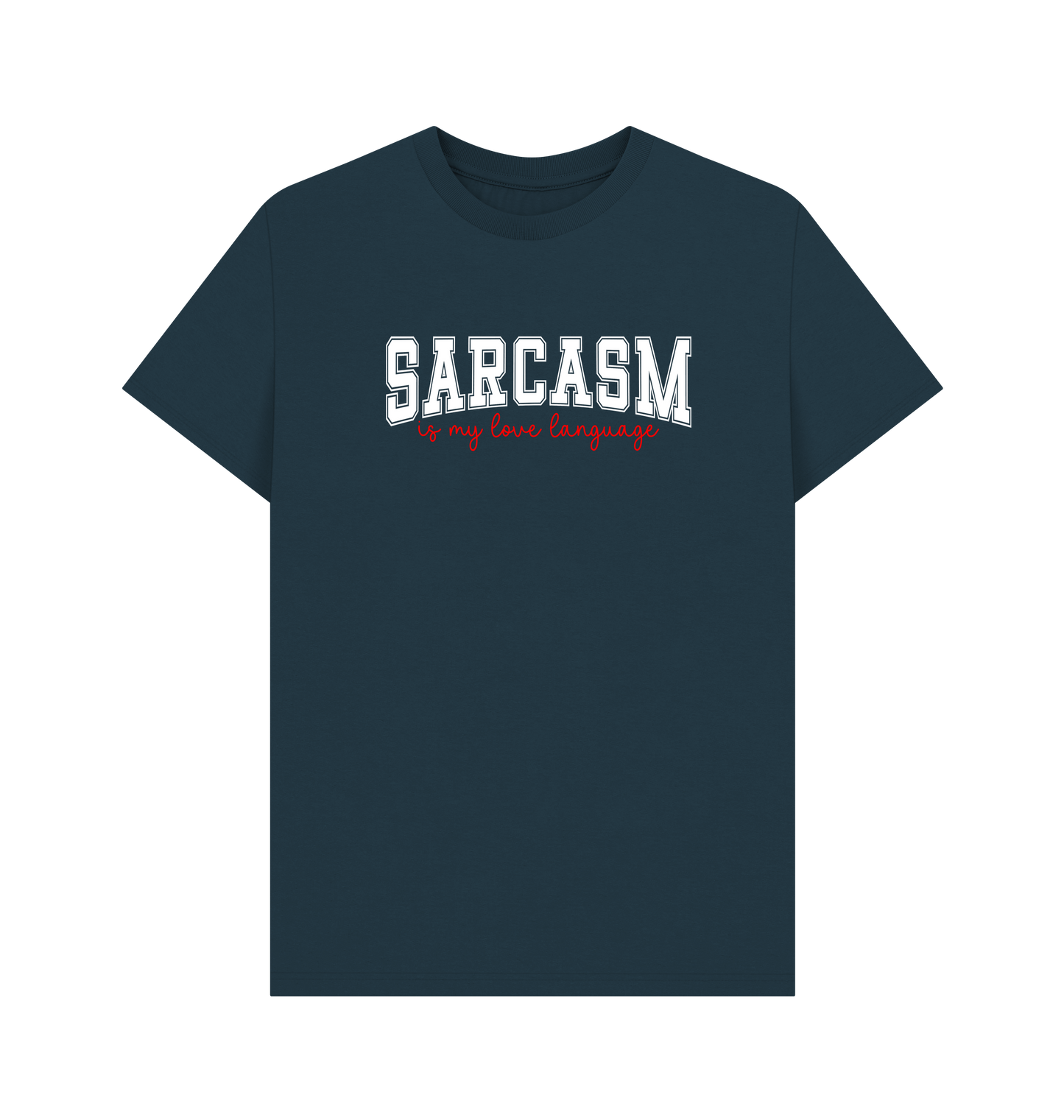 Denim Blue Printed T-shirt Front