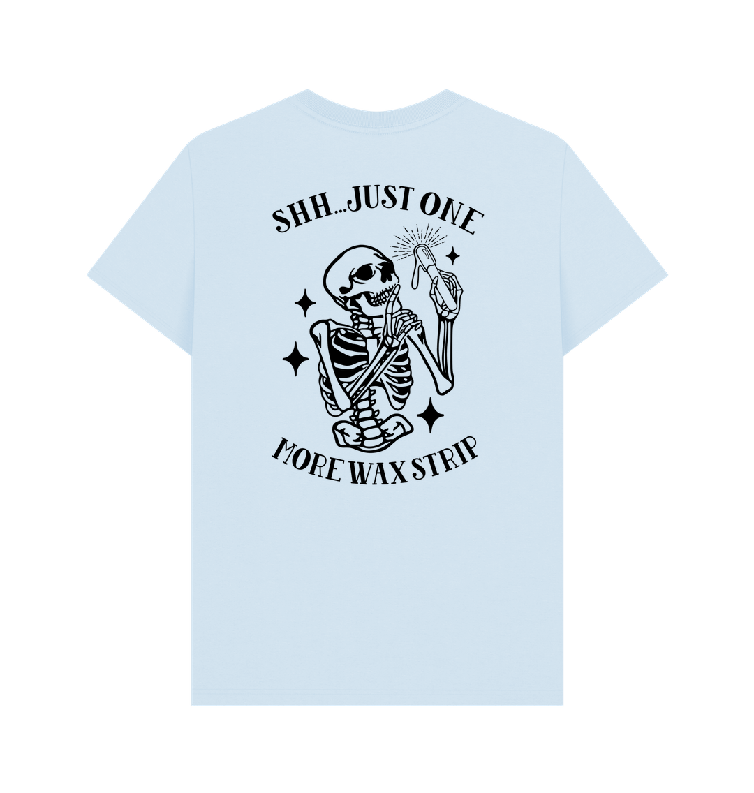Sky Blue BACK DESIGN - JUST ONE MORE STRIP black
