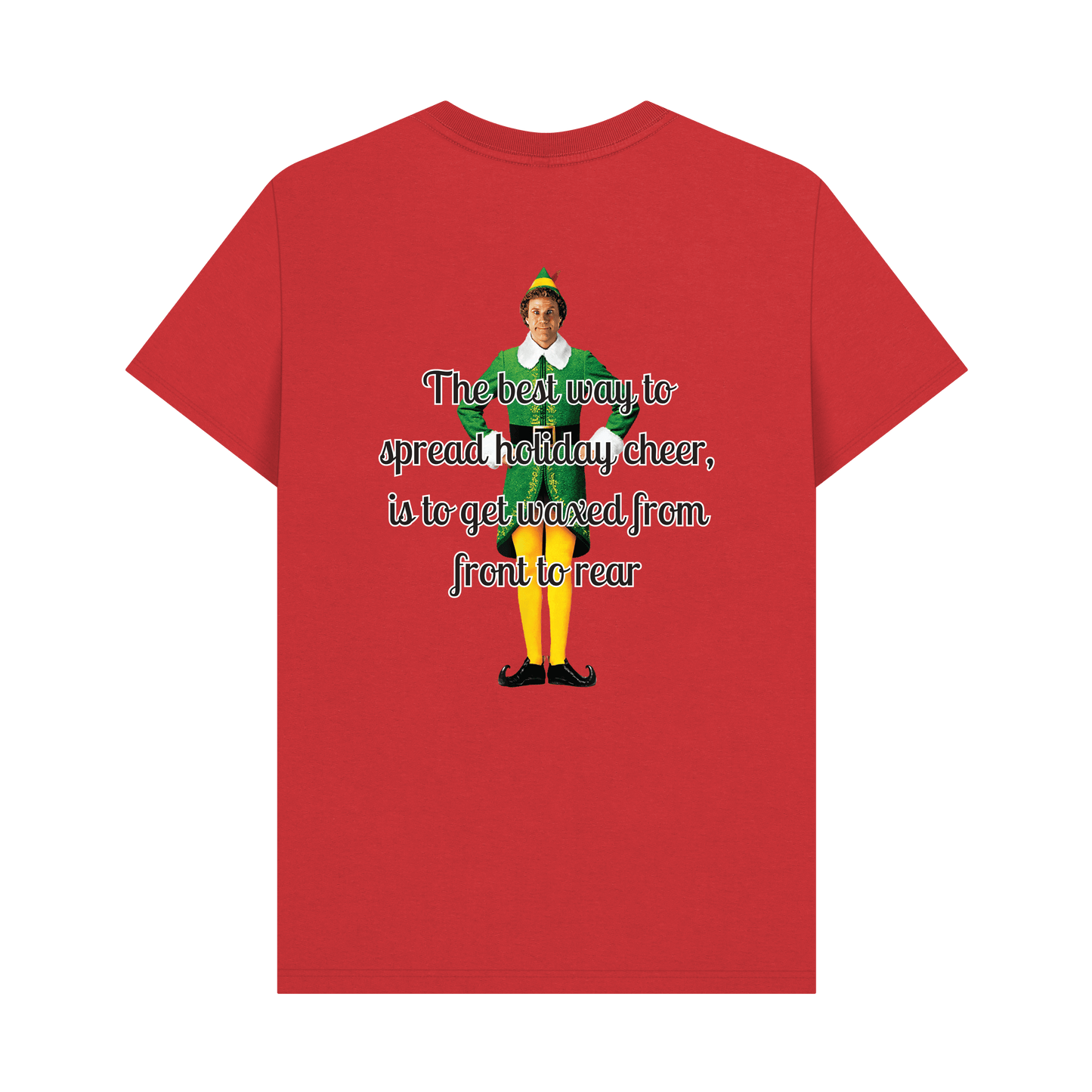 Red Printed T-shirt Back