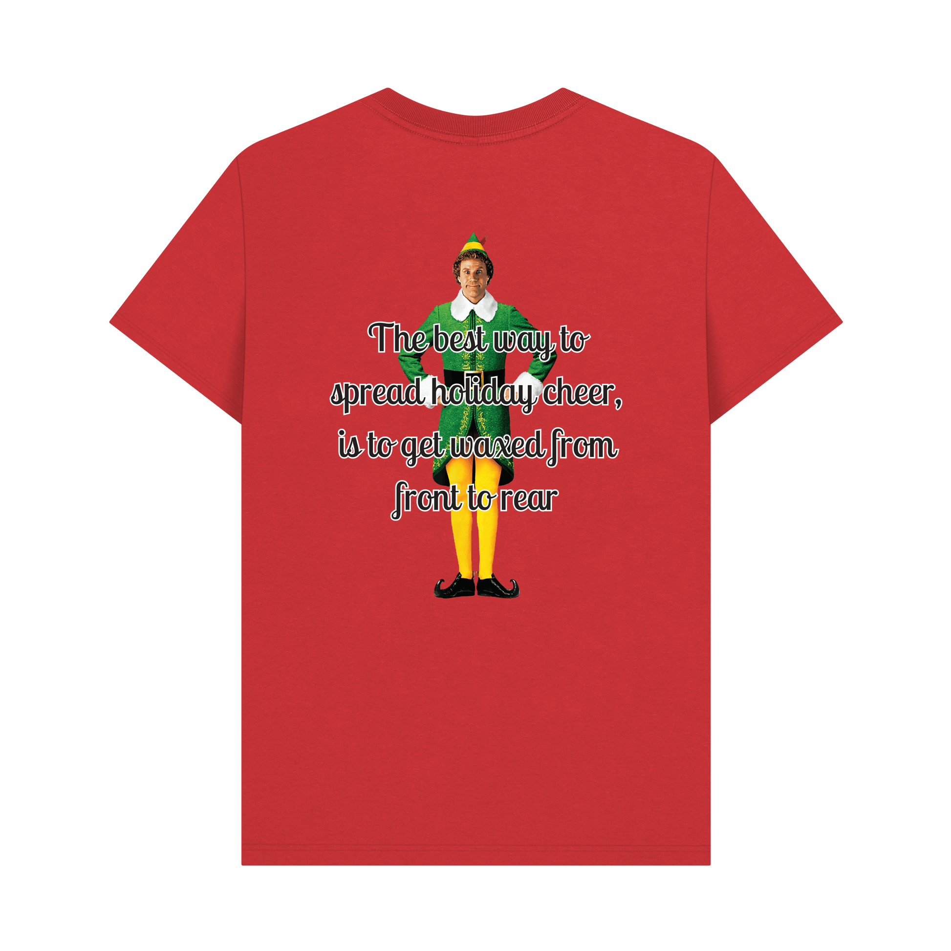 Red Printed T-shirt Back