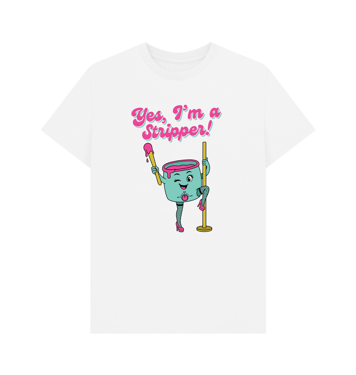 White Printed T-shirt Front