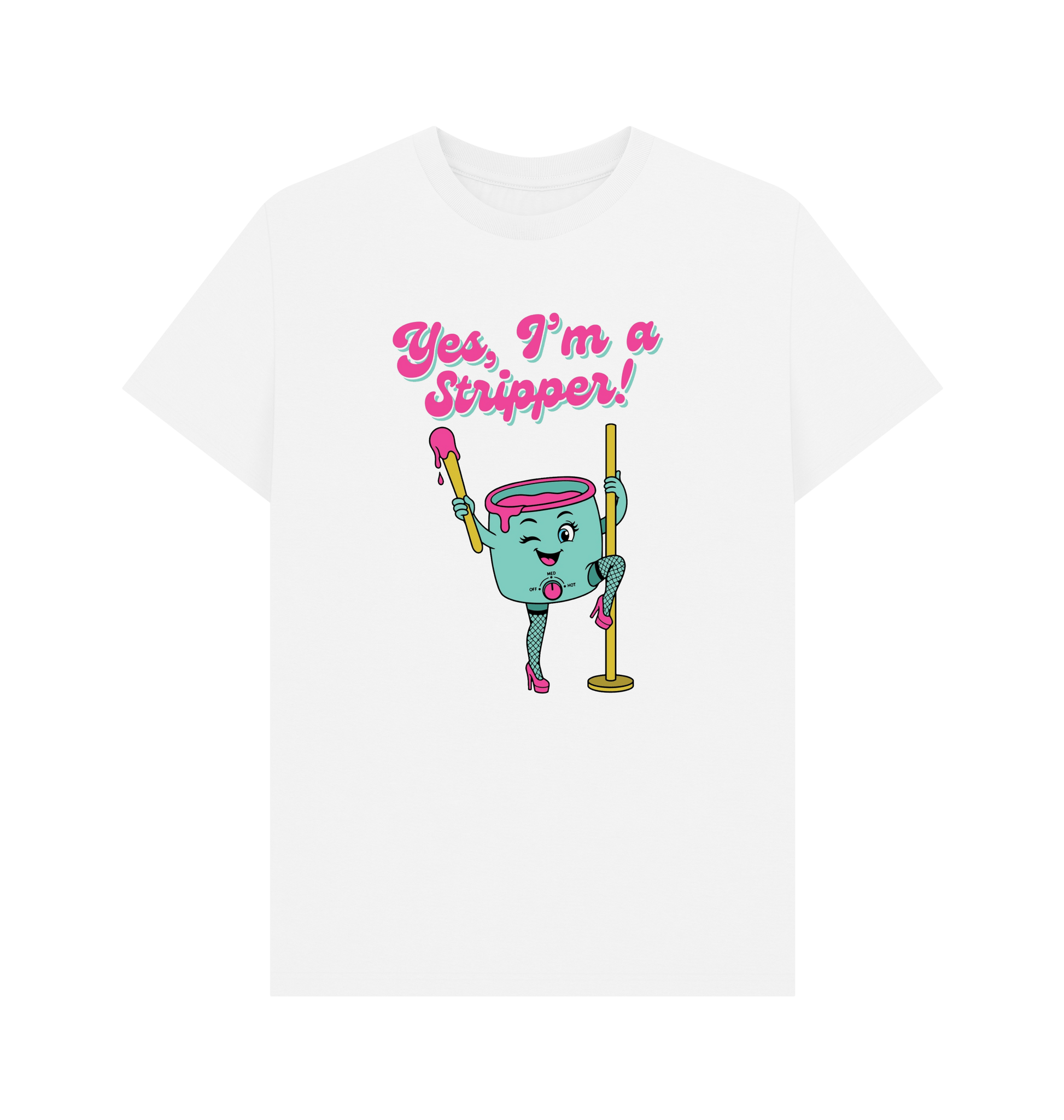 White Printed T-shirt Front