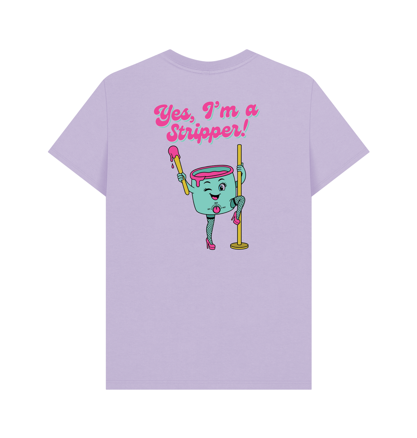 Lilac Printed T-shirt Back