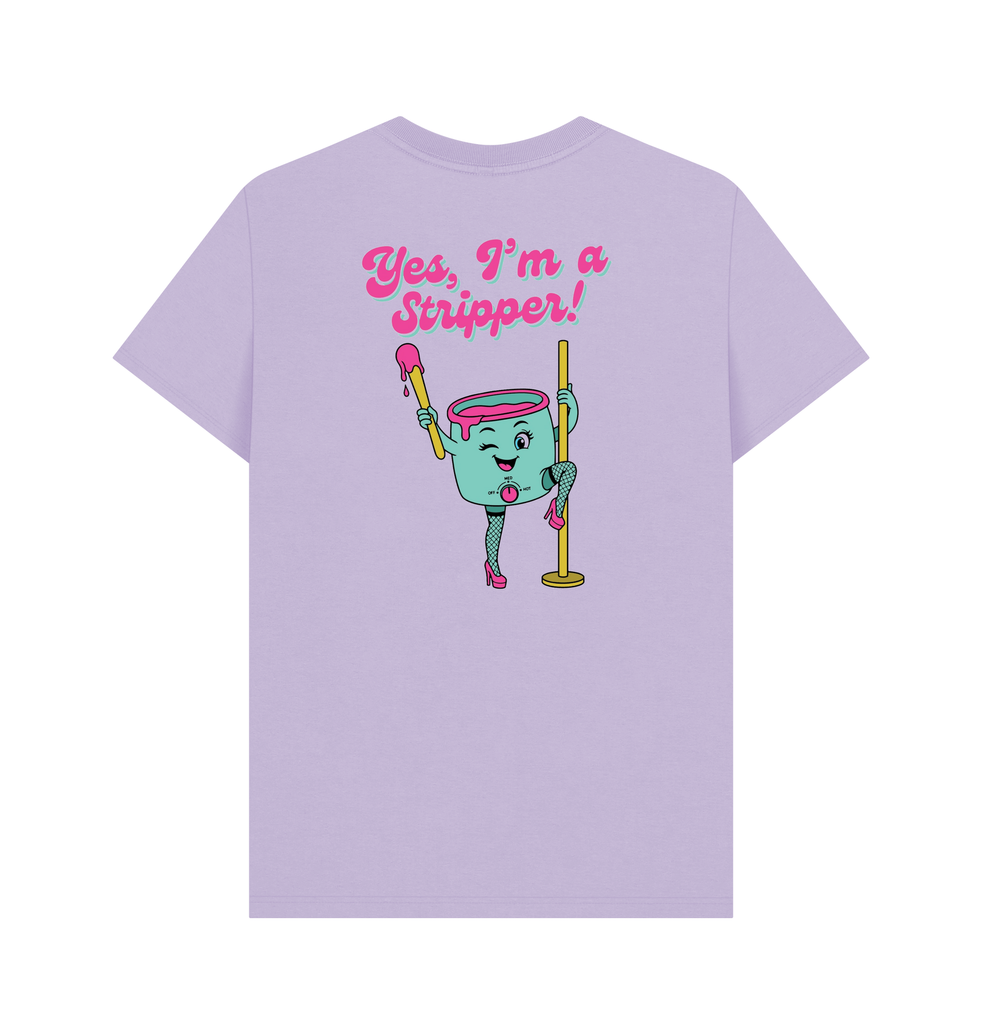 Lilac Printed T-shirt Back