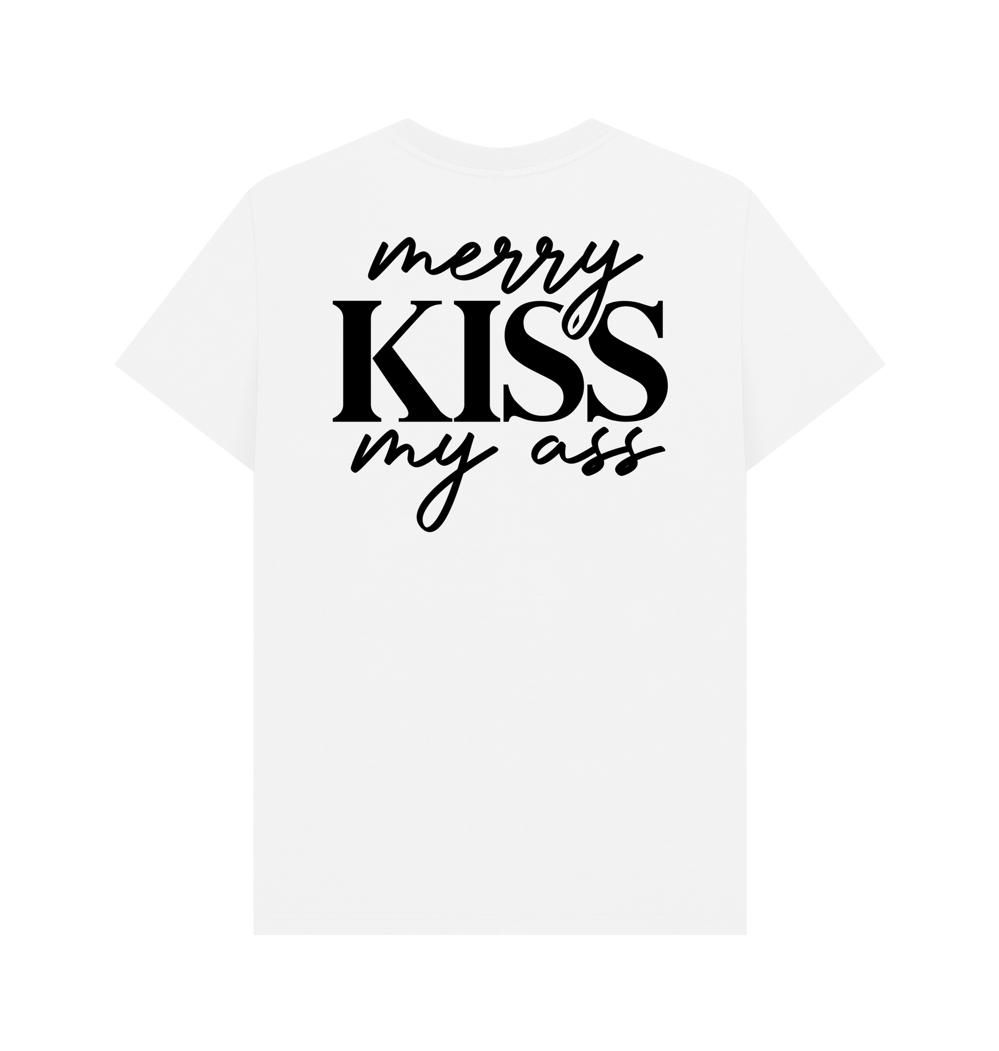 White Printed T-shirt Back