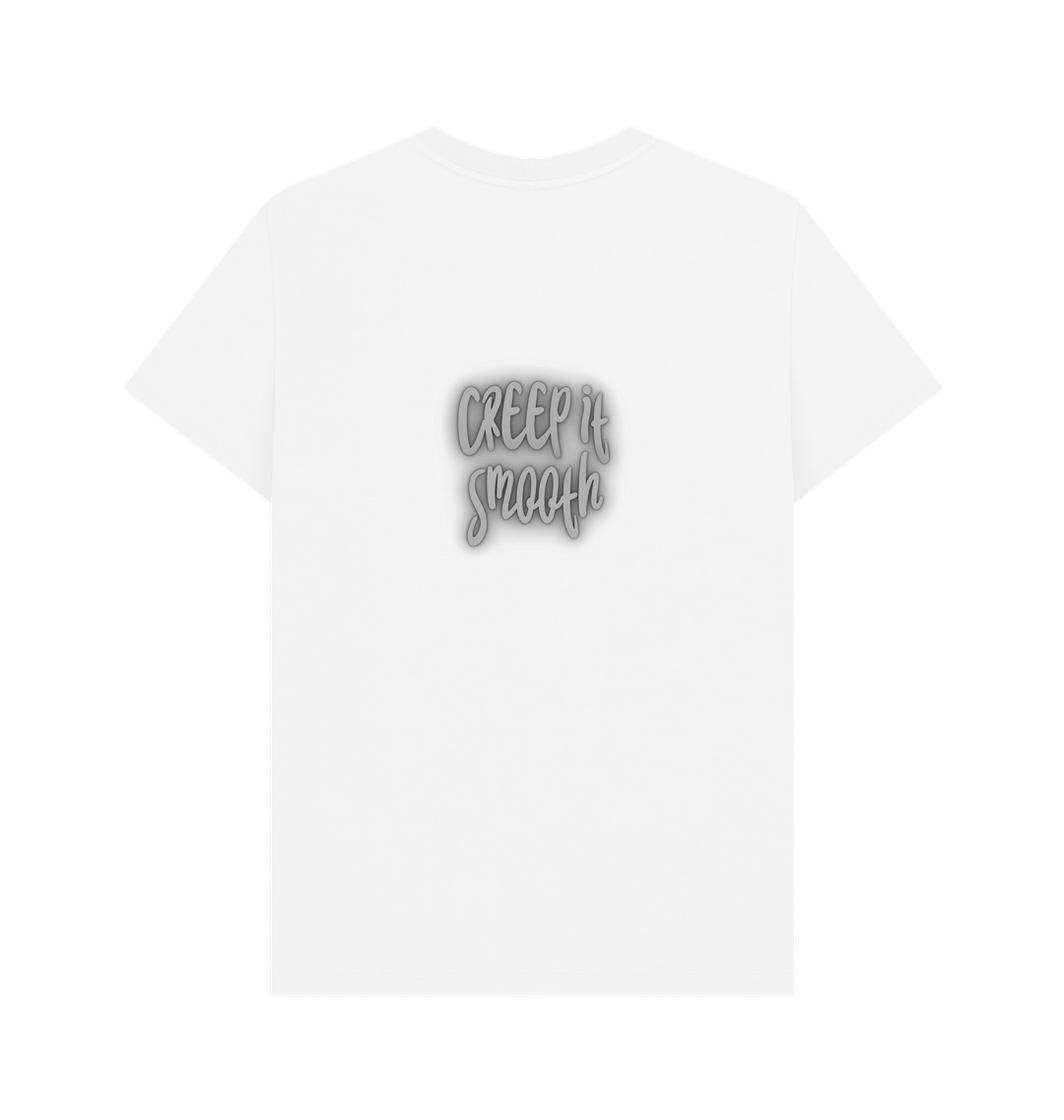 White Printed T-shirt Back