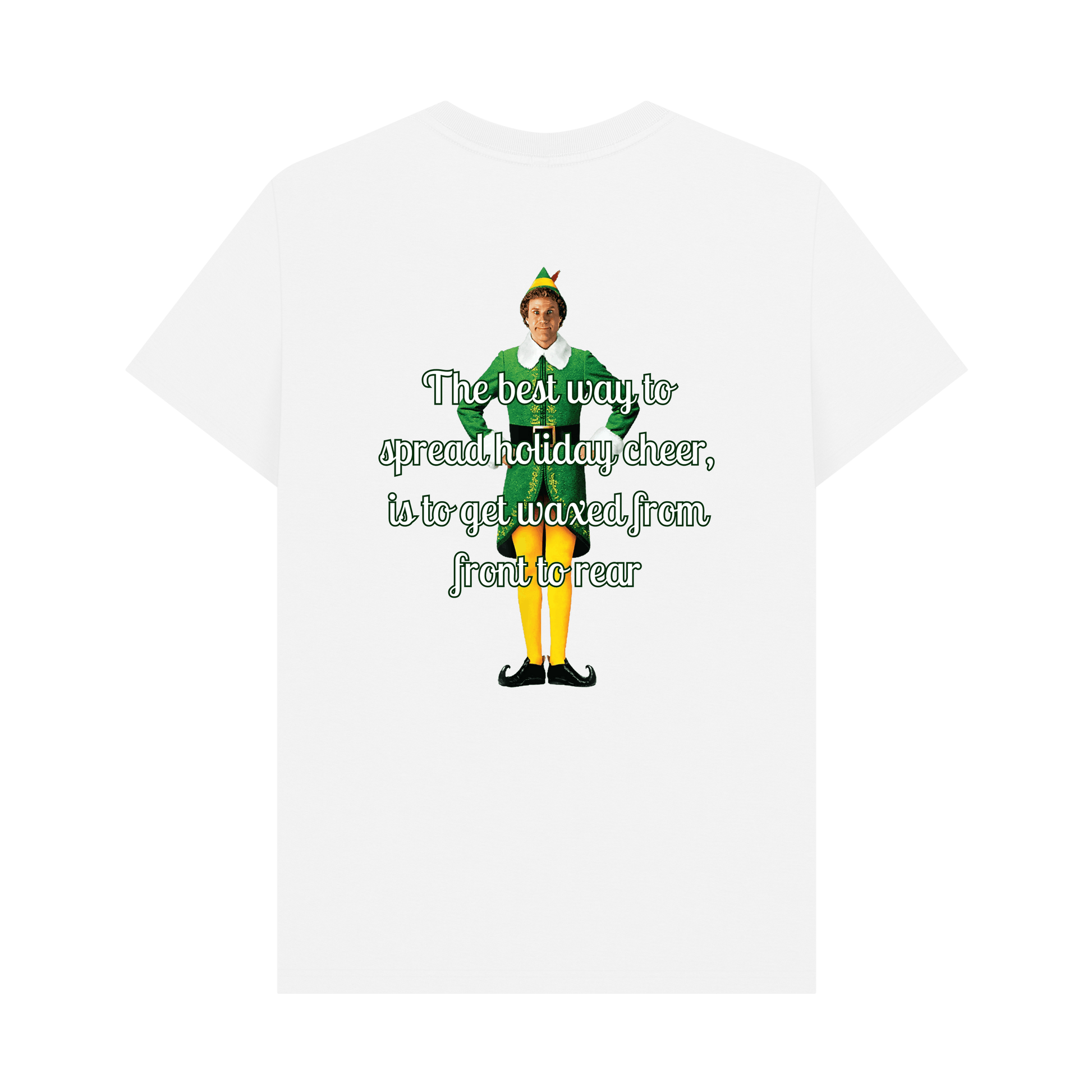 White Printed T-shirt Back