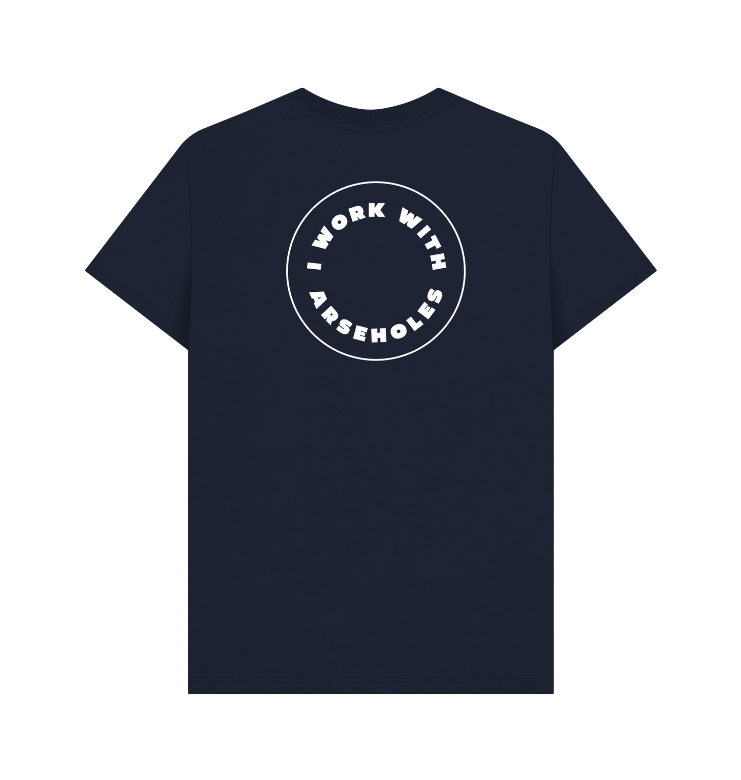 Navy Blue Printed T-shirt Back