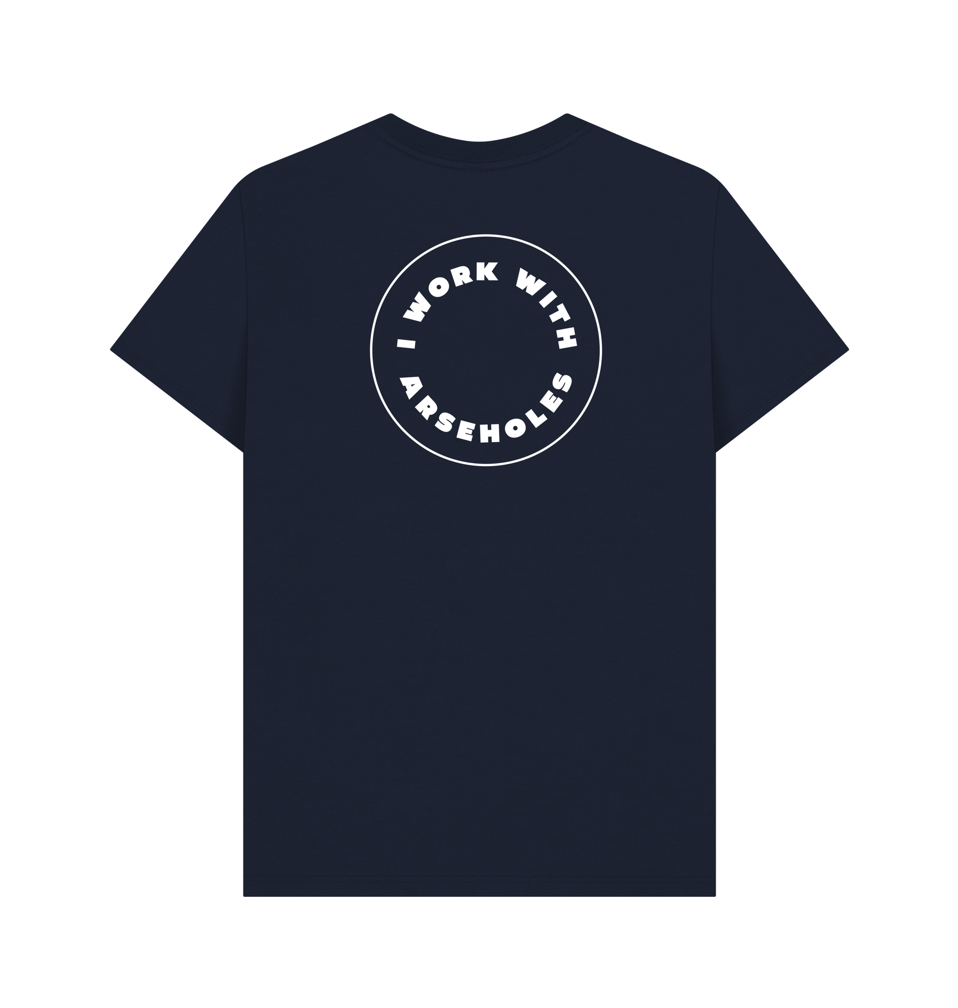 Navy Blue Printed T-shirt Back