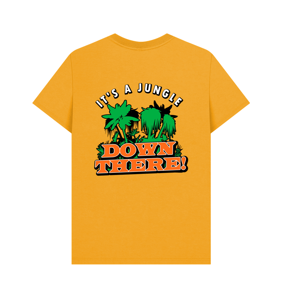 Mustard Printed T-shirt Back